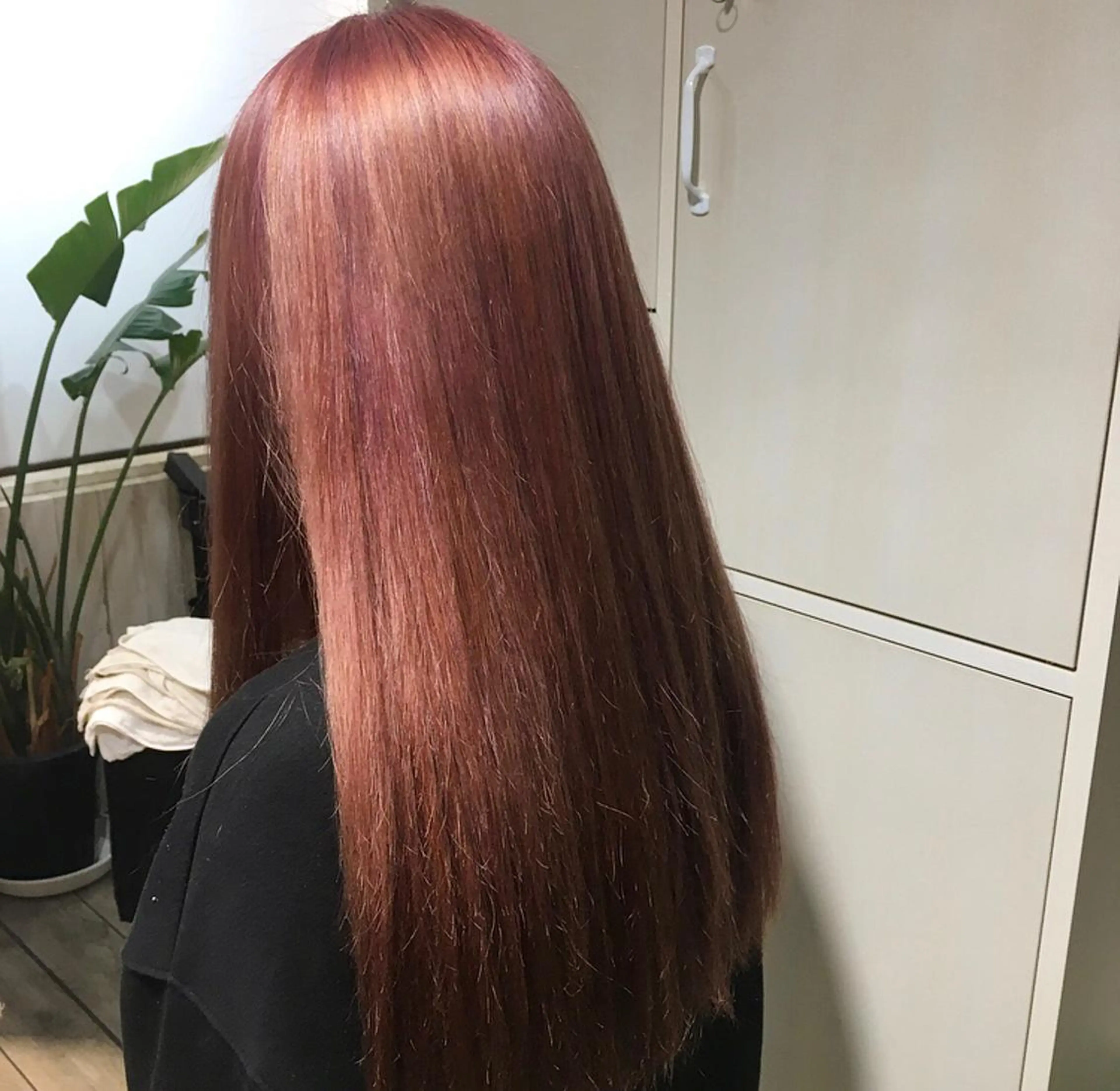 ロング カラー ピンクカラー soyon心斎橋所属・♡透明感/艶カラー/ M a I ♡のヘアスタイル