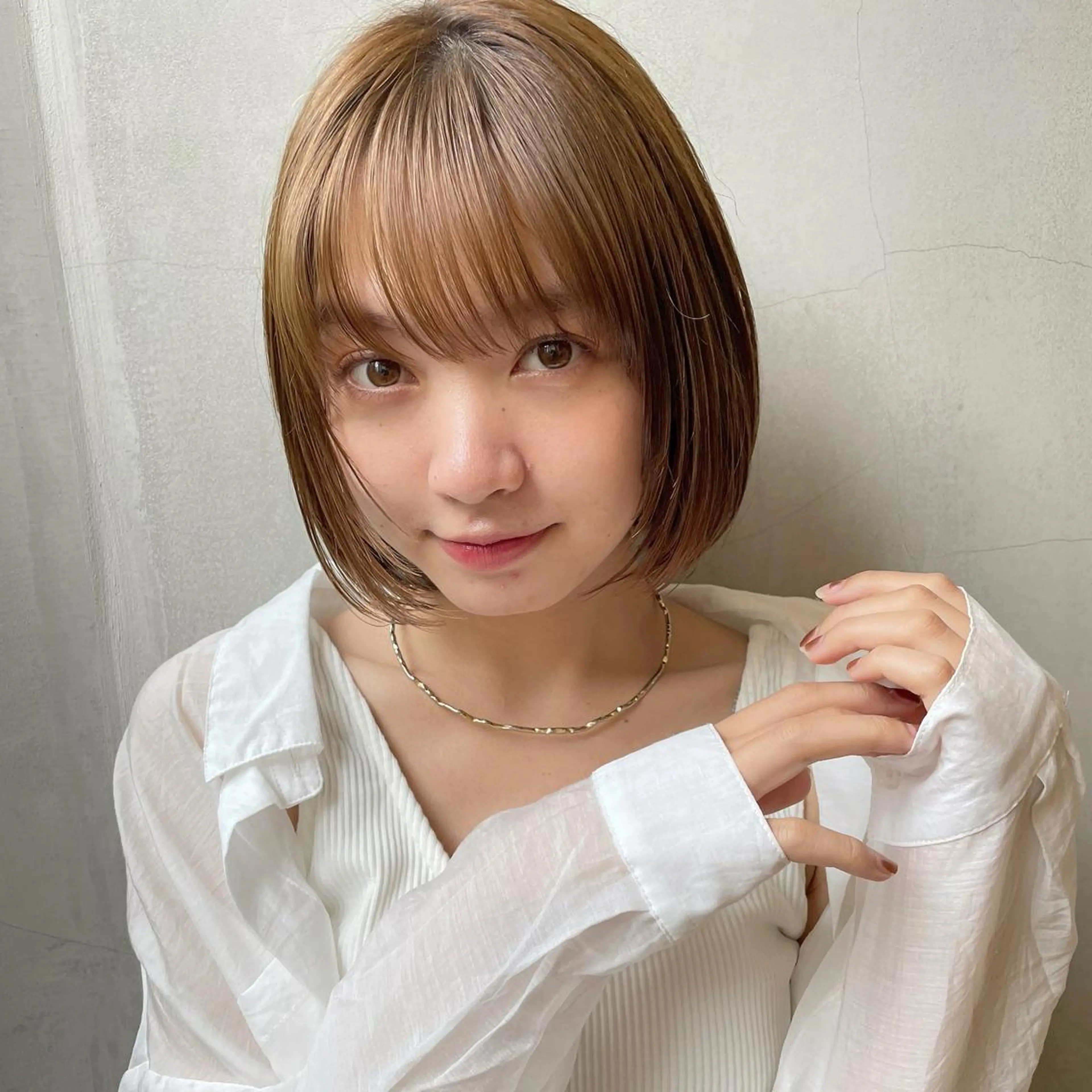 ショート カラー ボブ 似合わせカット 🫧透明感ヘア🫧 🧸竹花　彩希🧸のヘアスタイル