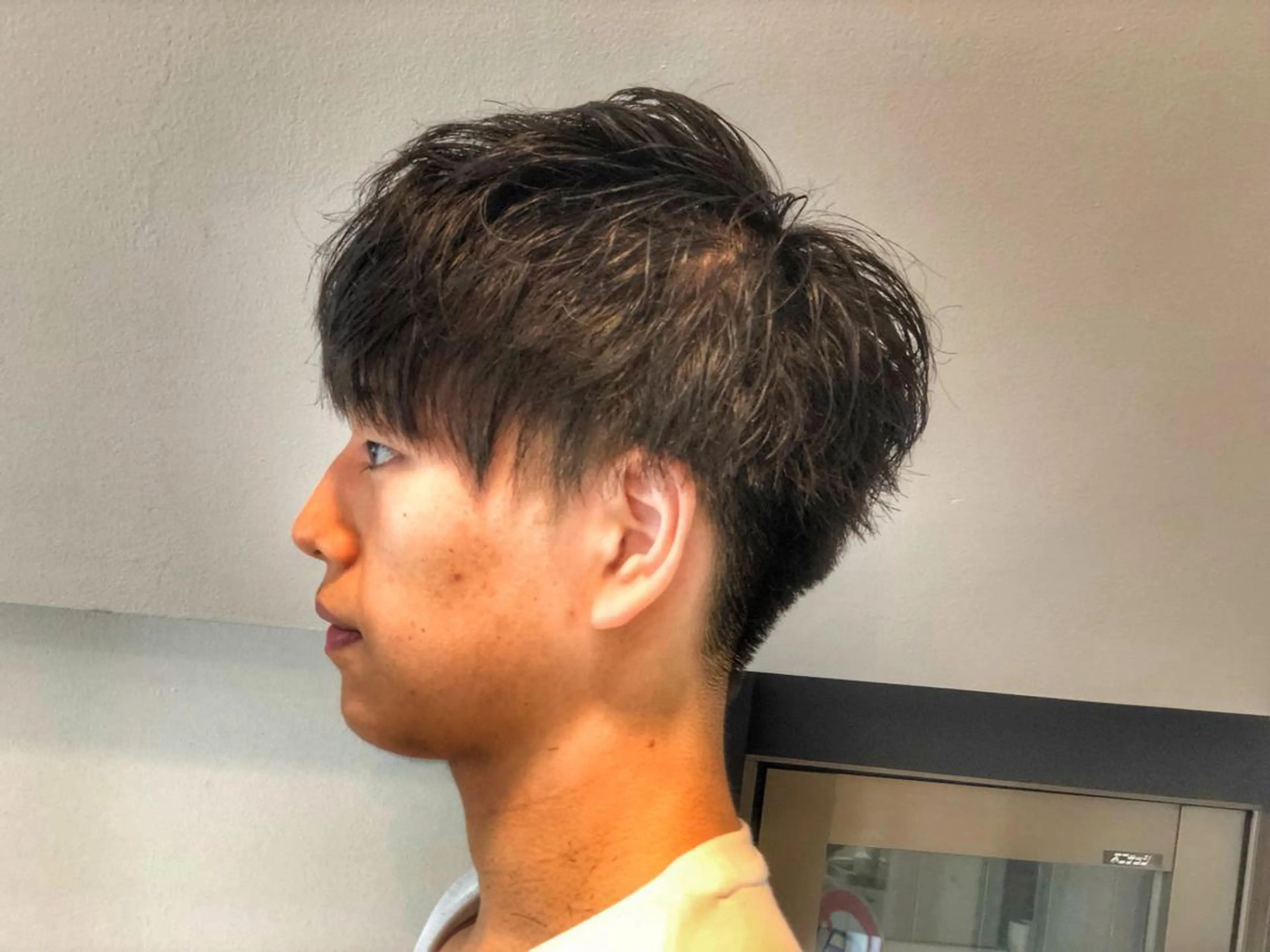 ショート カラー パーマ メンズ 美髪矯正 Rioのヘアスタイル