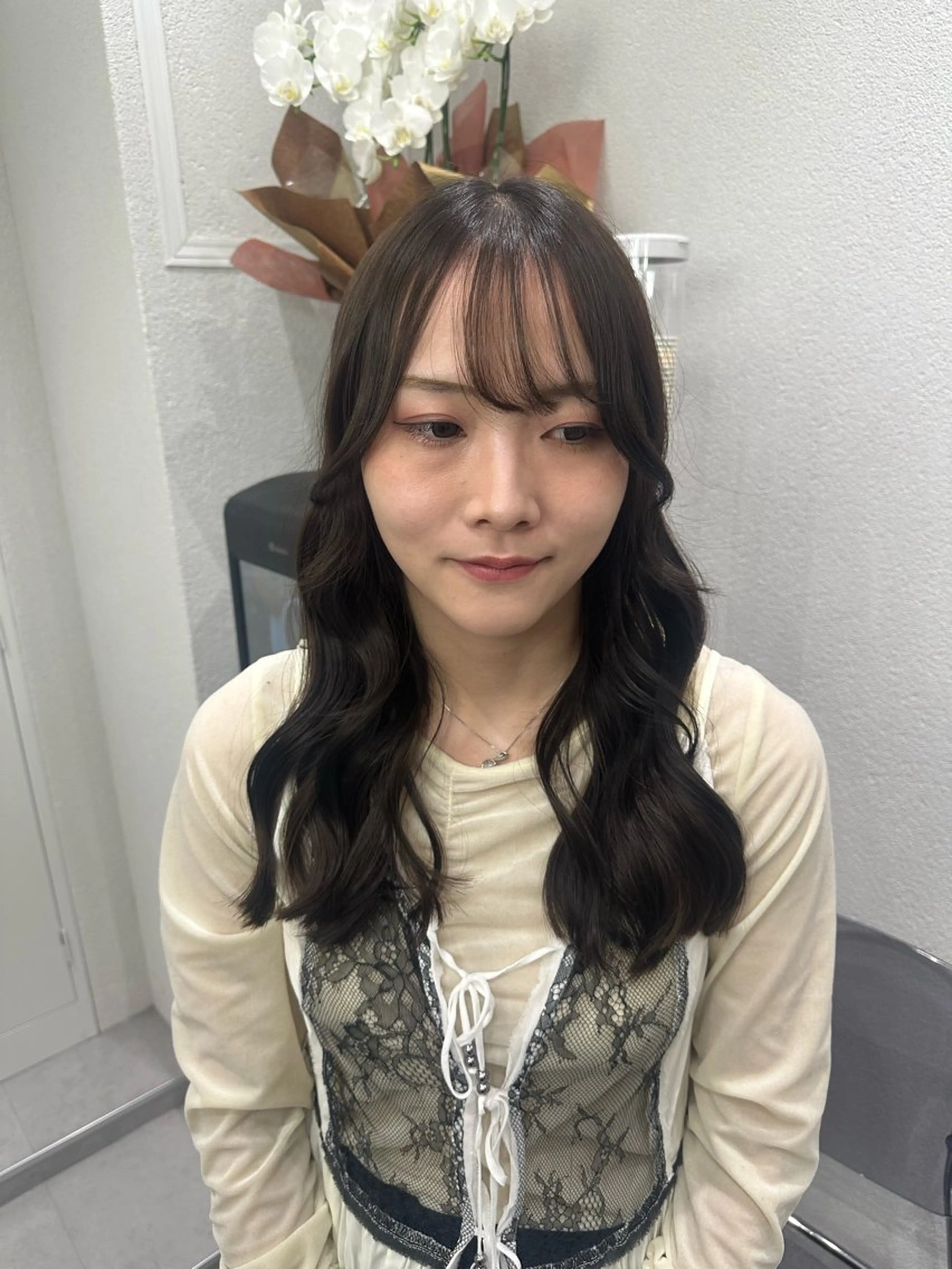 セミロング カラー カット ヘアカラー トリートメント 🪞個室サロン/韓国 艶髪/keito🪞のヘアスタイル