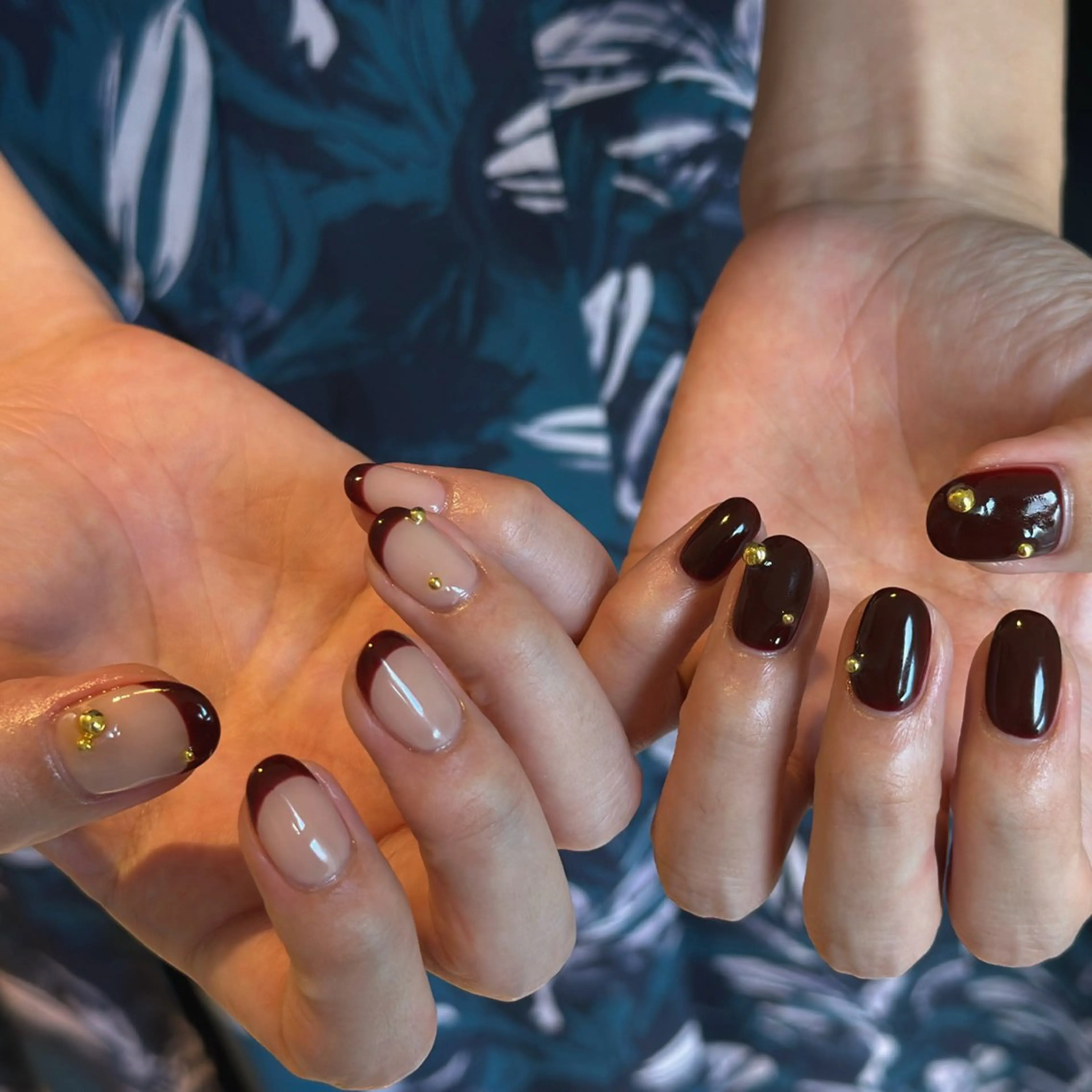 ネイル フレンチネイル ハンドネイル Flow nail所属・山本 七海のネイルデザイン