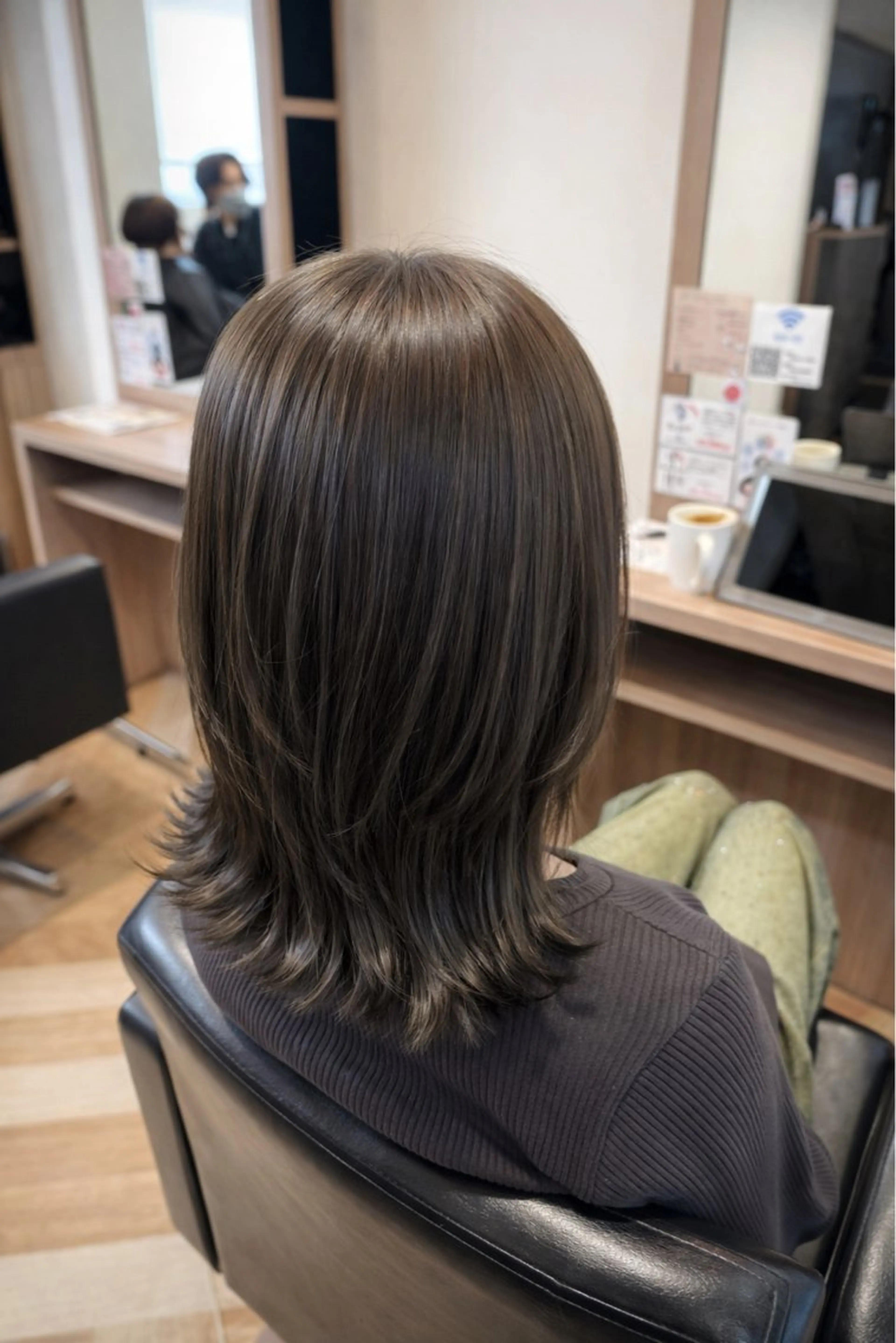 ミディアム カラー ブラウンカラー オリーブブラウン トリートメント ヘアカラー トリートメント ARISE所属・✨ARISE 剣持快吏✨のヘアスタイル