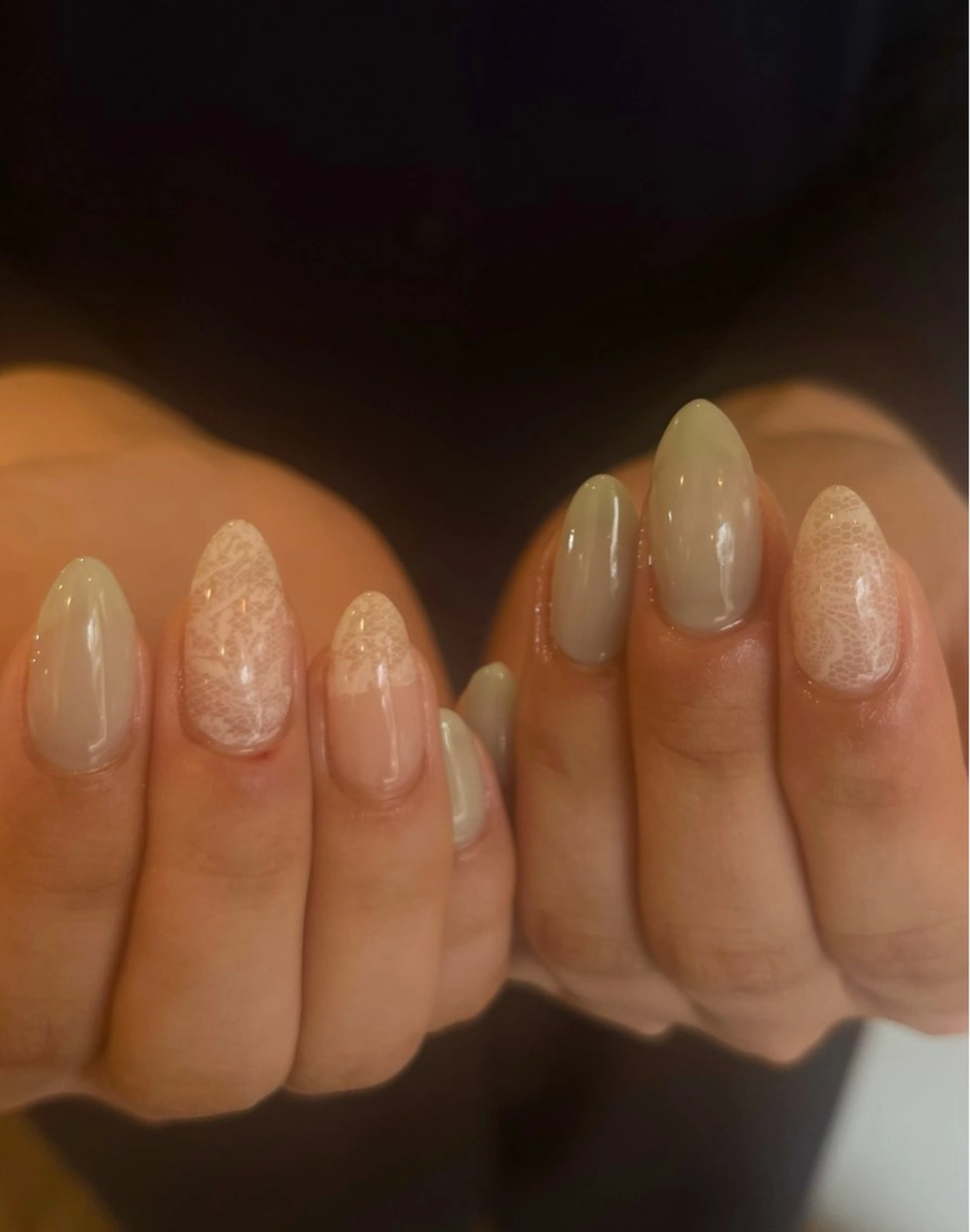 ネイル レース ハンドネイル AT.1011(アトリエテンイレブン)所属・AT.1011 (ハルカ)のネイルデザイン