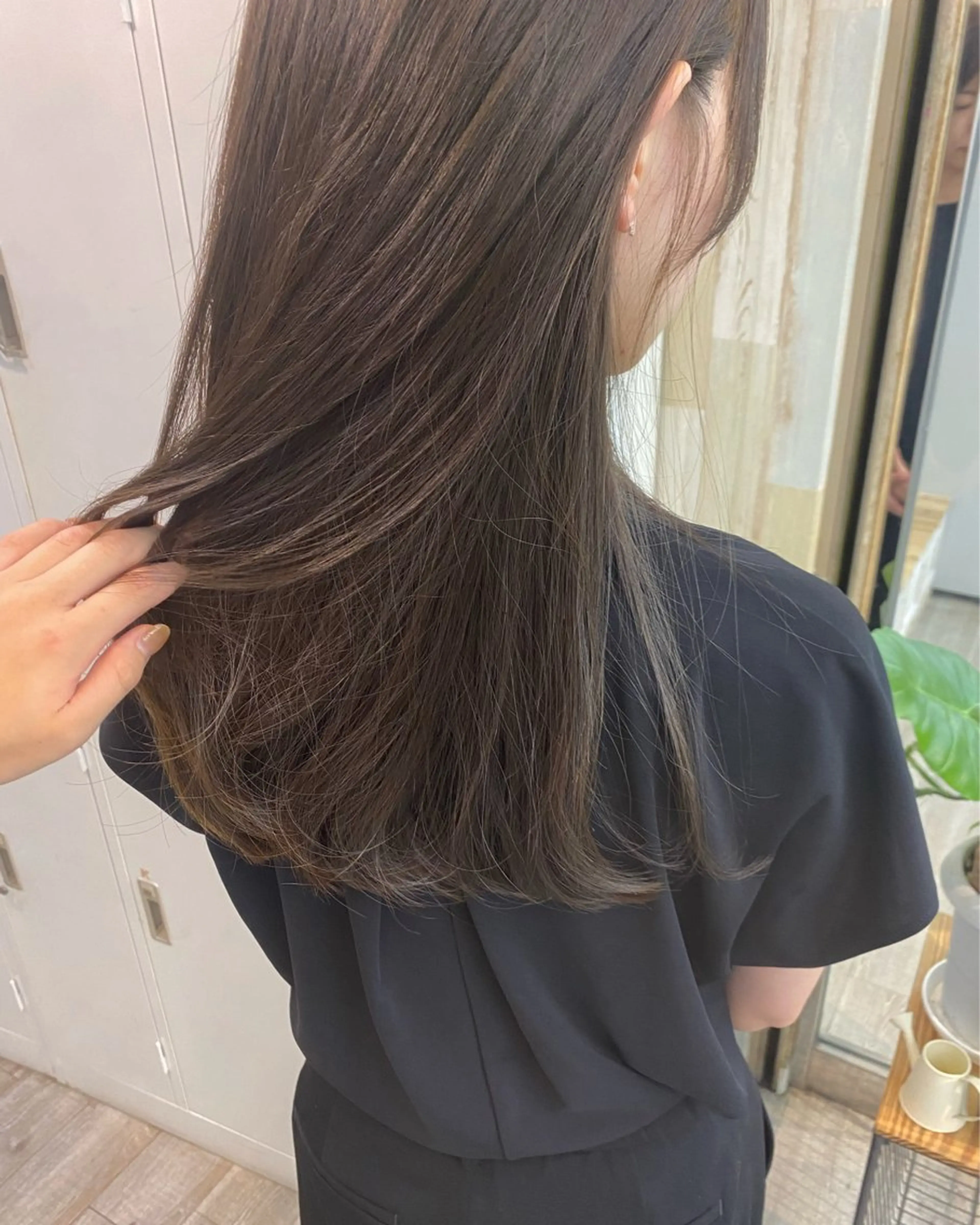 ロング カラー 広島/わかな/ヘア セット/オリーブのヘアスタイル