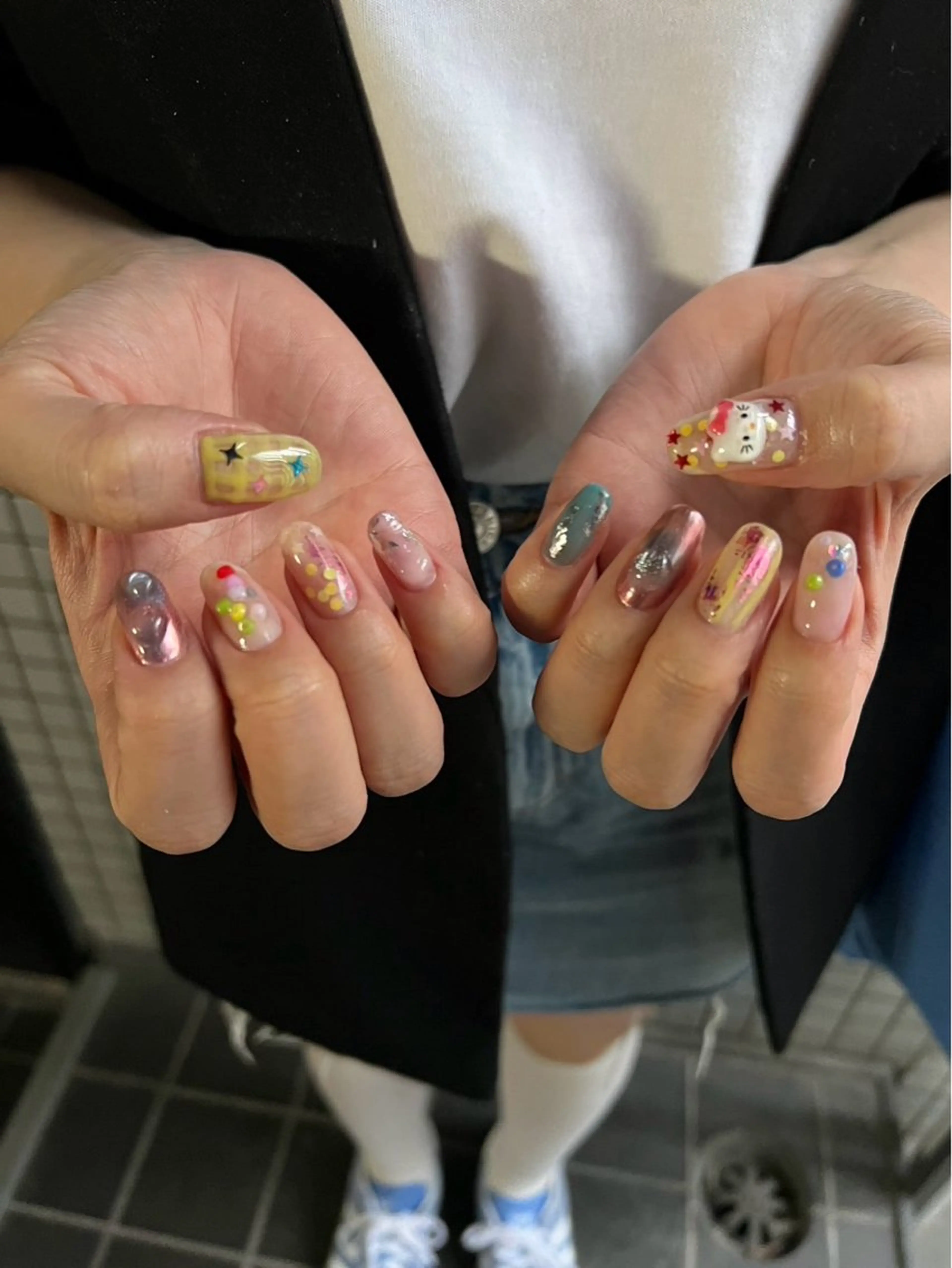 ネイル ゆびノさき茨木店 ニュアンス/アートのネイルデザイン