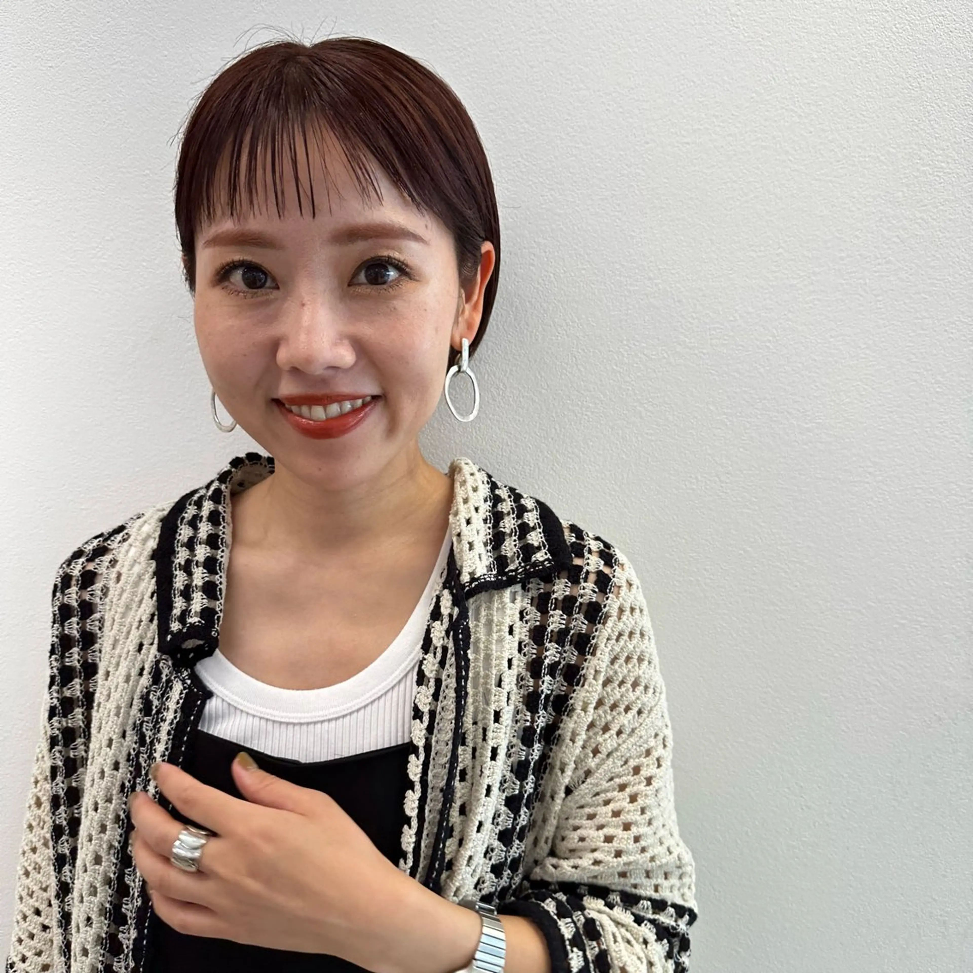 ミディアム カラー カット ヘアカラー トリートメント 韓国/ヘアアレンジ/ 髪質改善/夏美のヘアスタイル