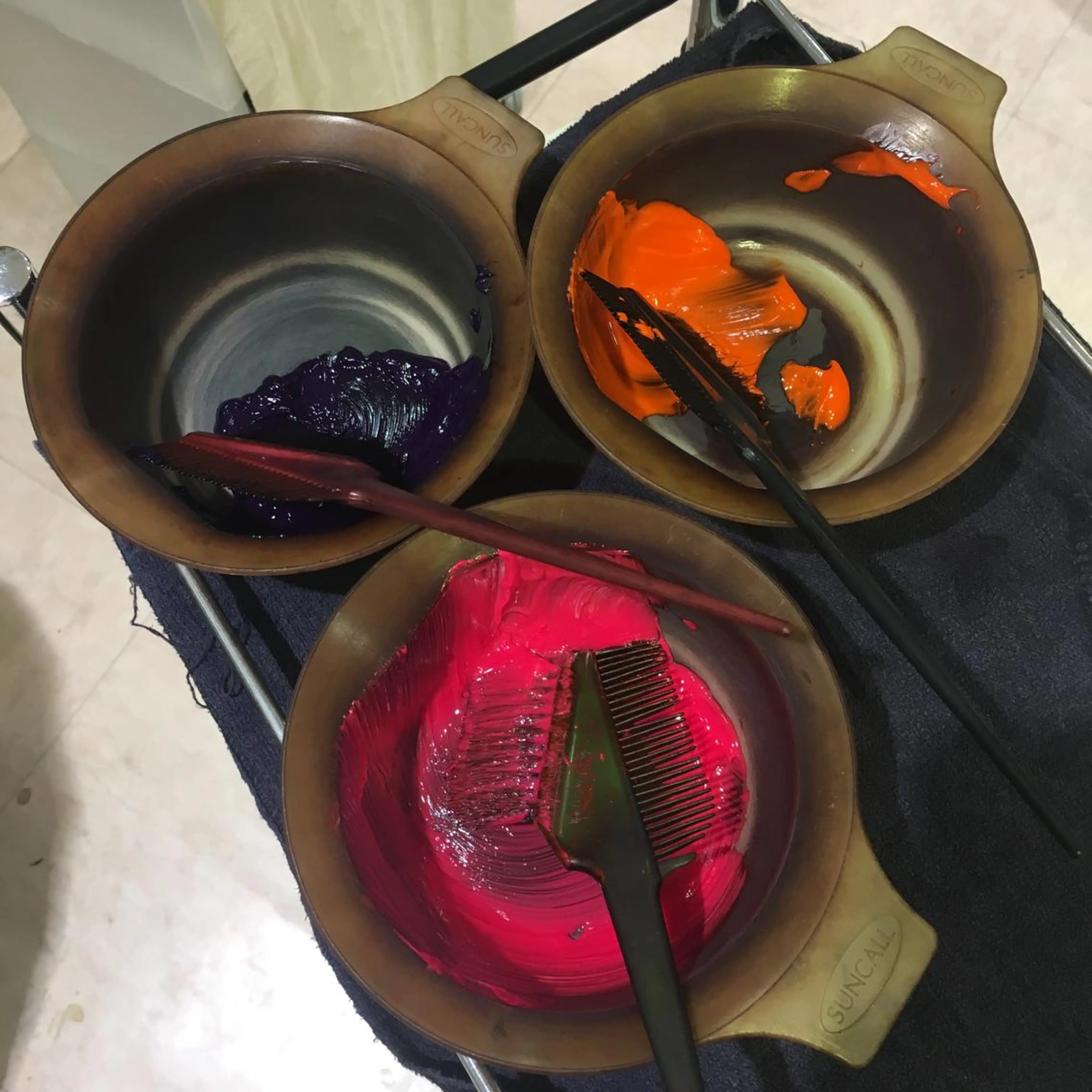 ショート カラー ヘアアレンジ メンズ ネイル ヘアカラー きむえり/髪質改善 /セット/カラーのヘアスタイル