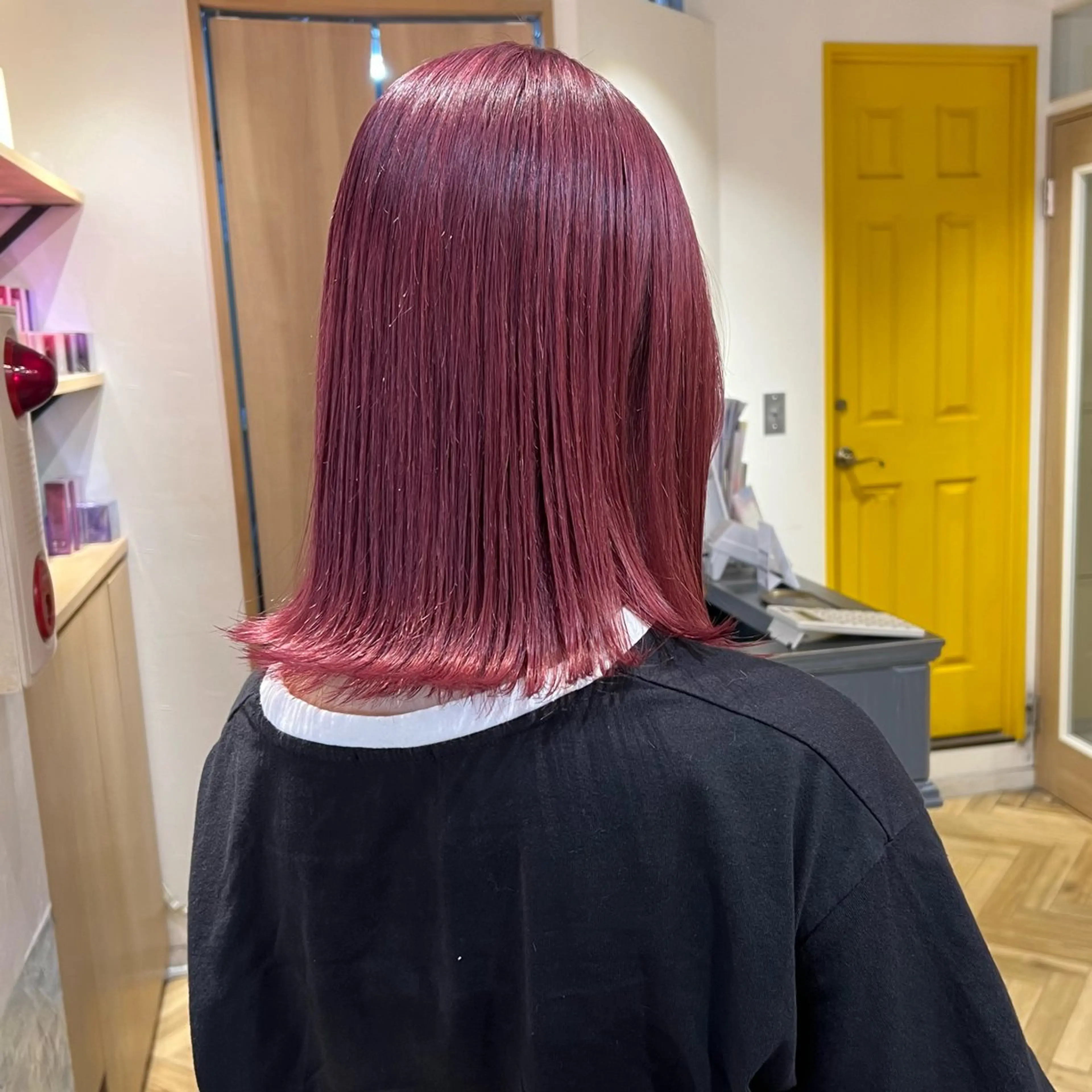 ミディアム カラー 艶カラー/韓国顔周り 🎀mamiのヘアスタイル