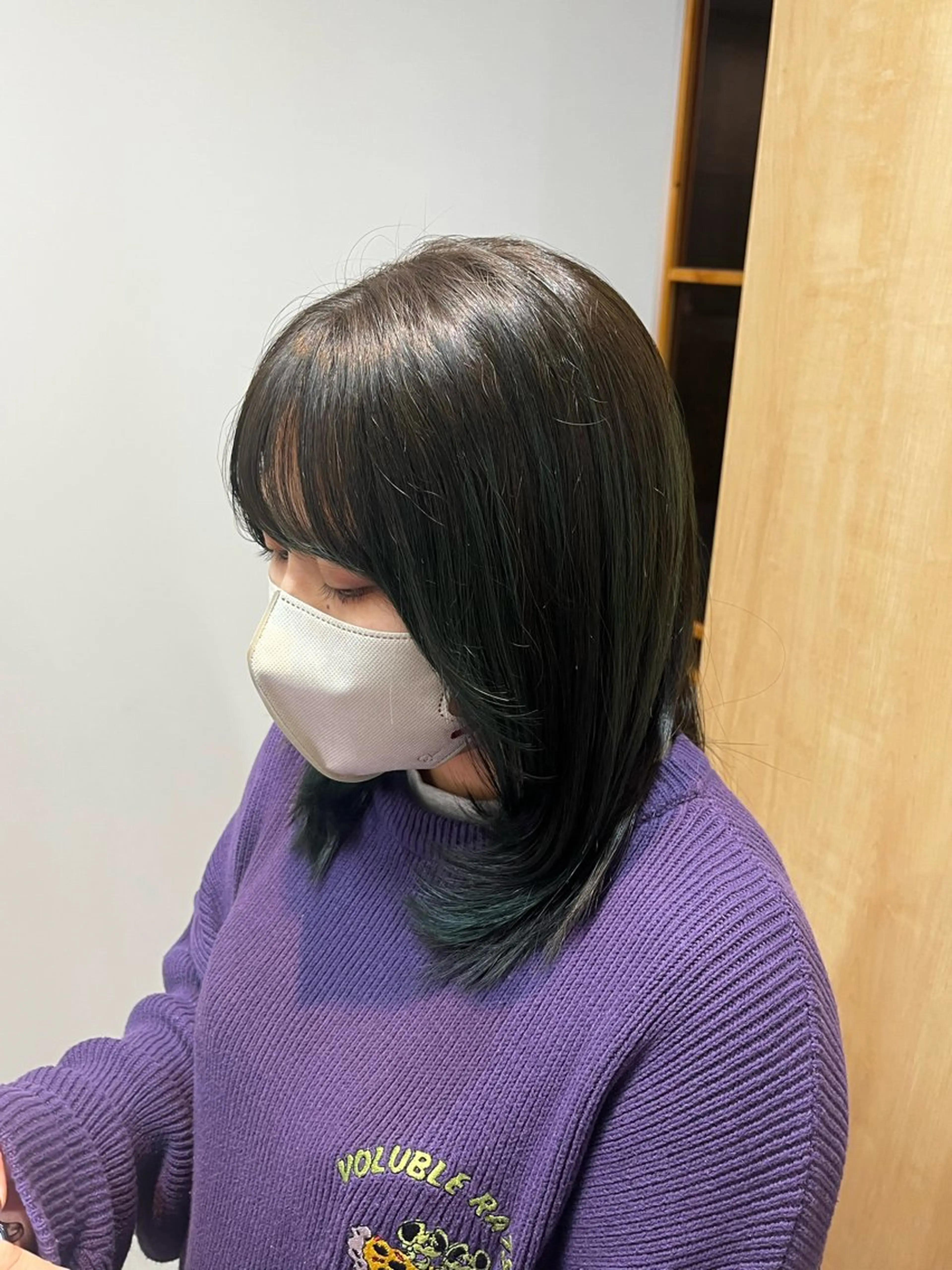 ミディアム カット ヘアカラー 縮毛矯正 トリートメント omaフクダ 縮毛矯正/艶髪カラーのヘアスタイル