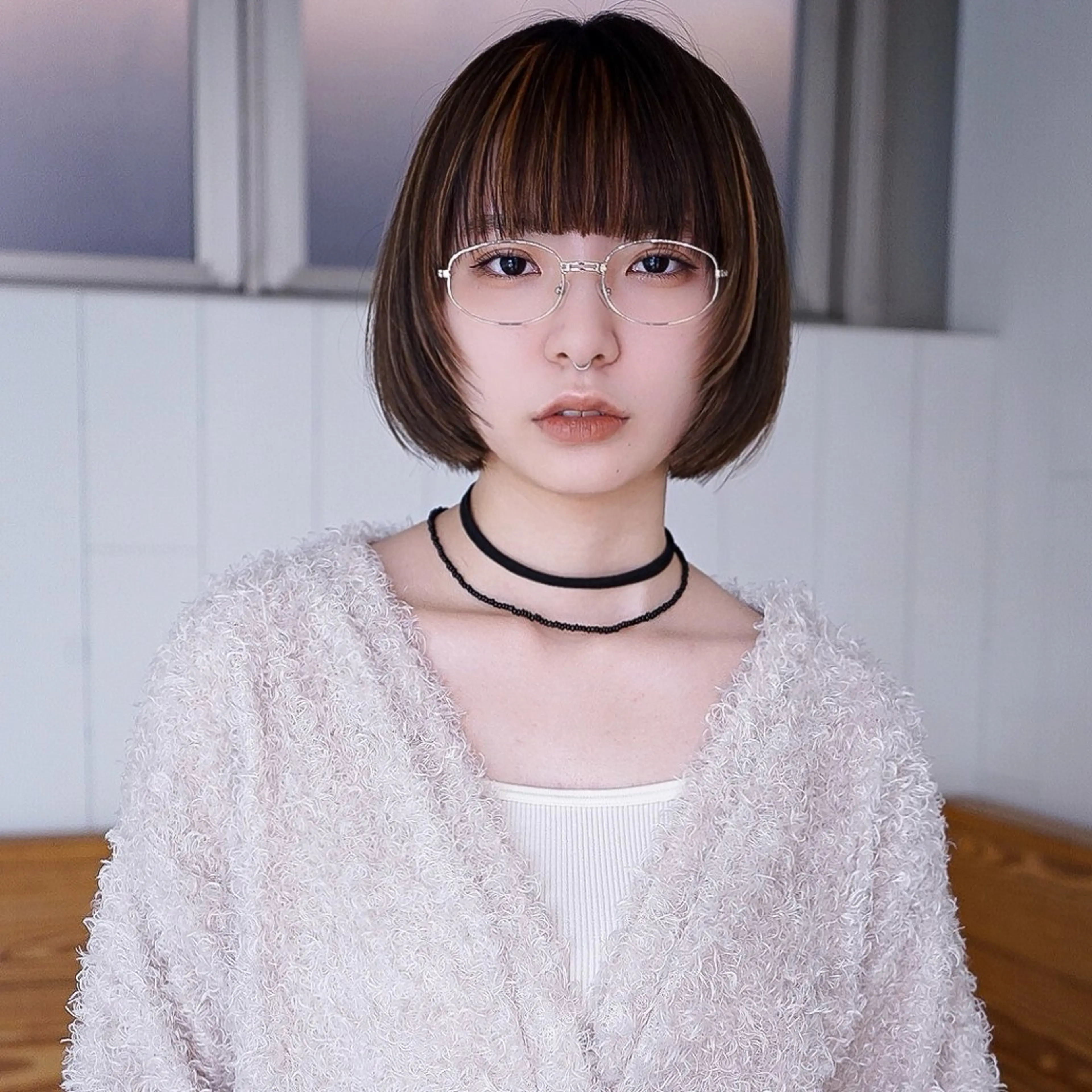 【U24】【📸レイヤーボブカット✂️】シャンプー➕ブロー‼️髪質改善トリートメントさせていただきます!の写真