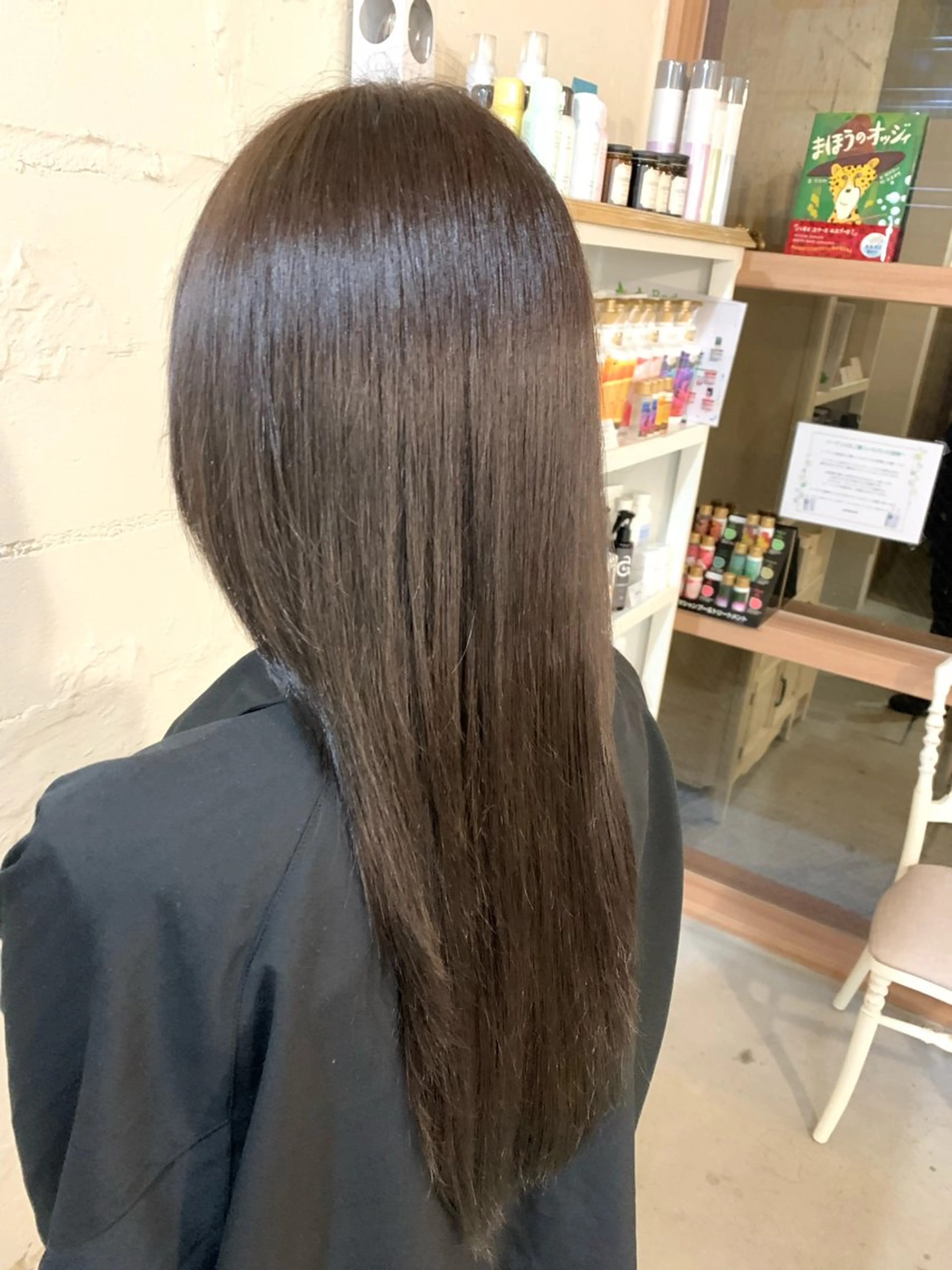 ロング カラー ブラウンカラー 福永 ちひろのヘアスタイル