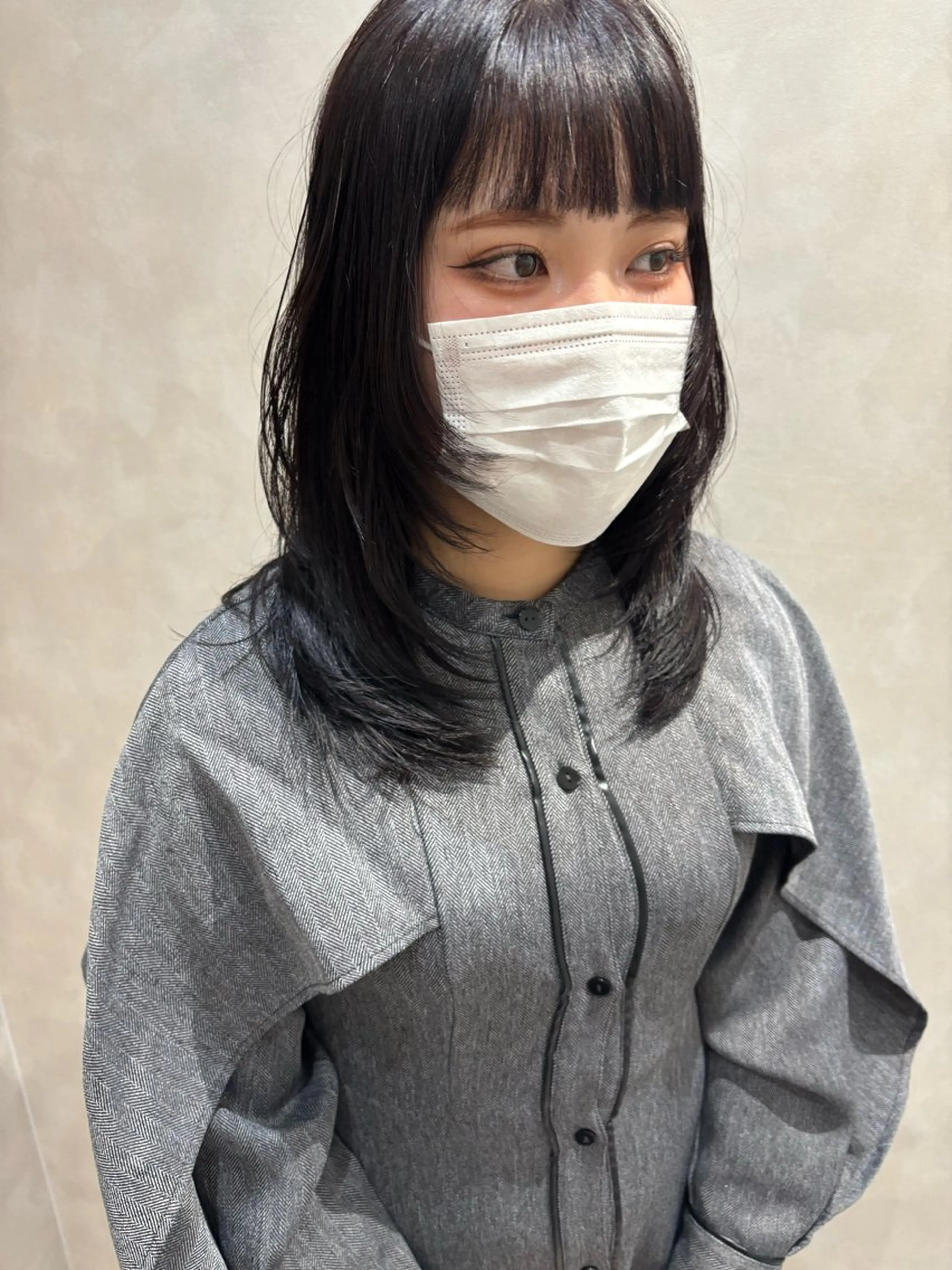 セミロング レイヤーカット カット ヘアカラー トリートメント 🫧レイヤーカット/ 韓国ヘア🫧白石輝のヘアスタイル