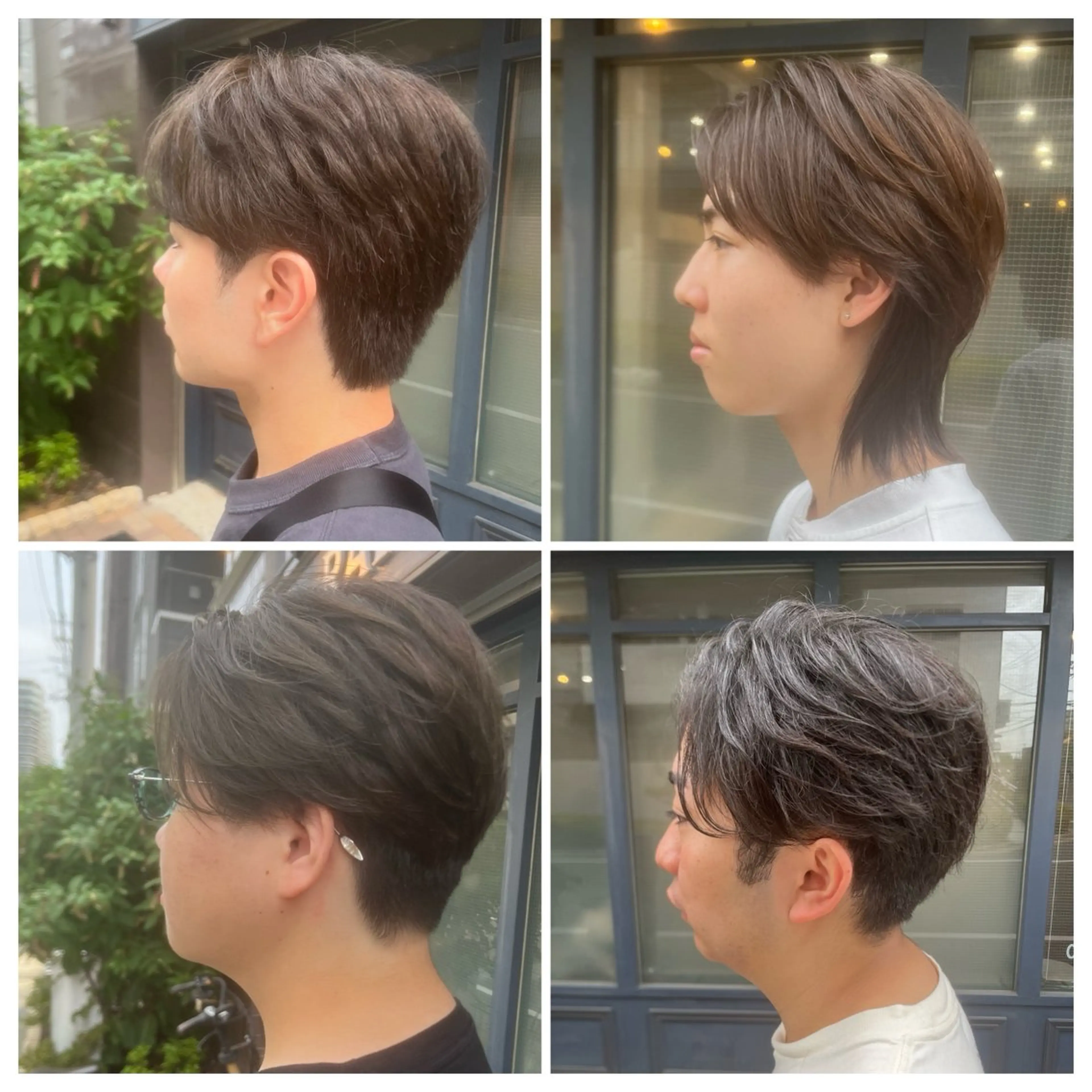 メンズ センターパート ダウンパーマ メンズパーマ カット rawr hair rim所属・Rawr hair Rim店長 栗原柊のヘアスタイル