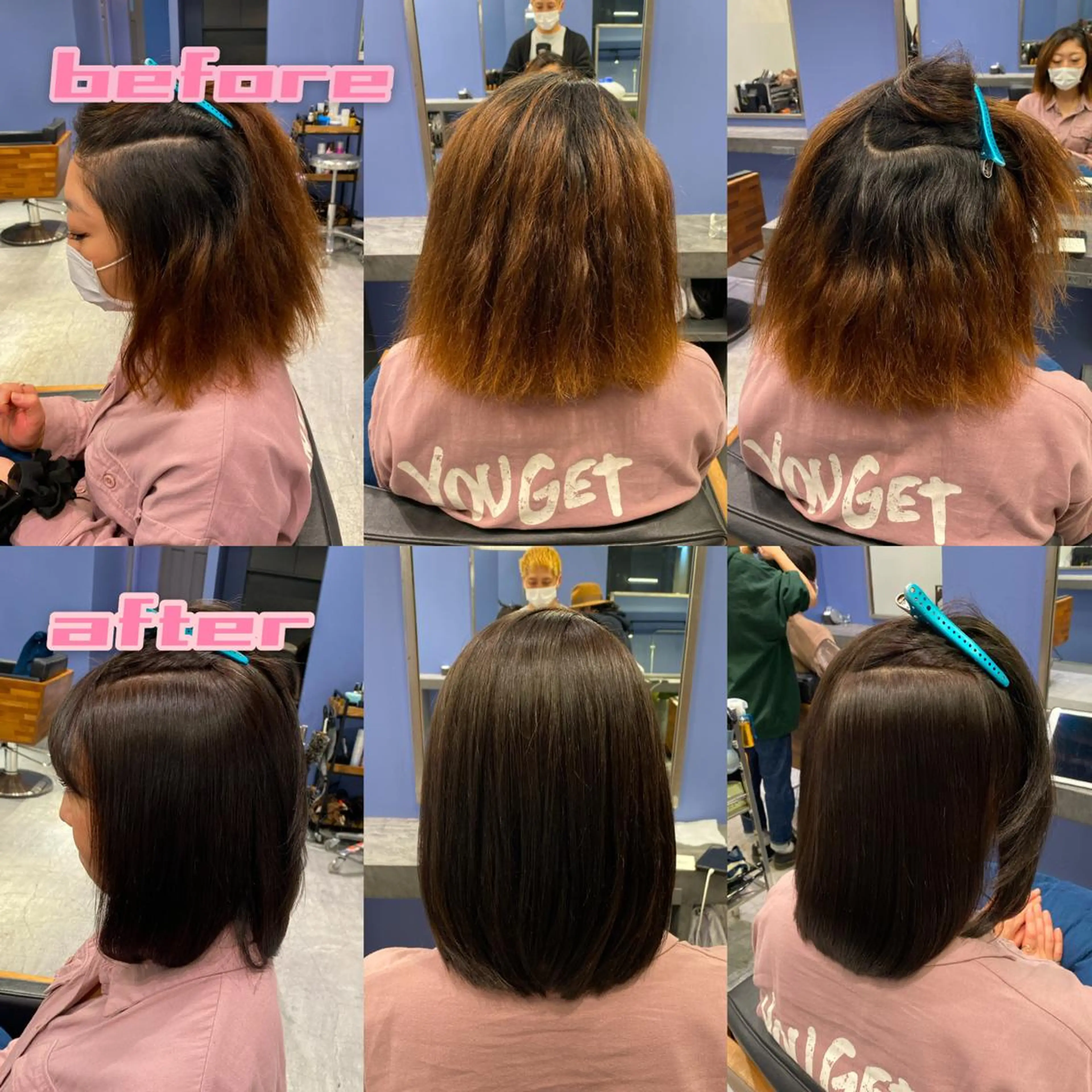 ミディアム カラー パーマ イルミナカラー ストレートパーマ カット 縮毛矯正 トリートメント ブリーチ縮毛矯正/ デサキ ショウヘイのヘアスタイル