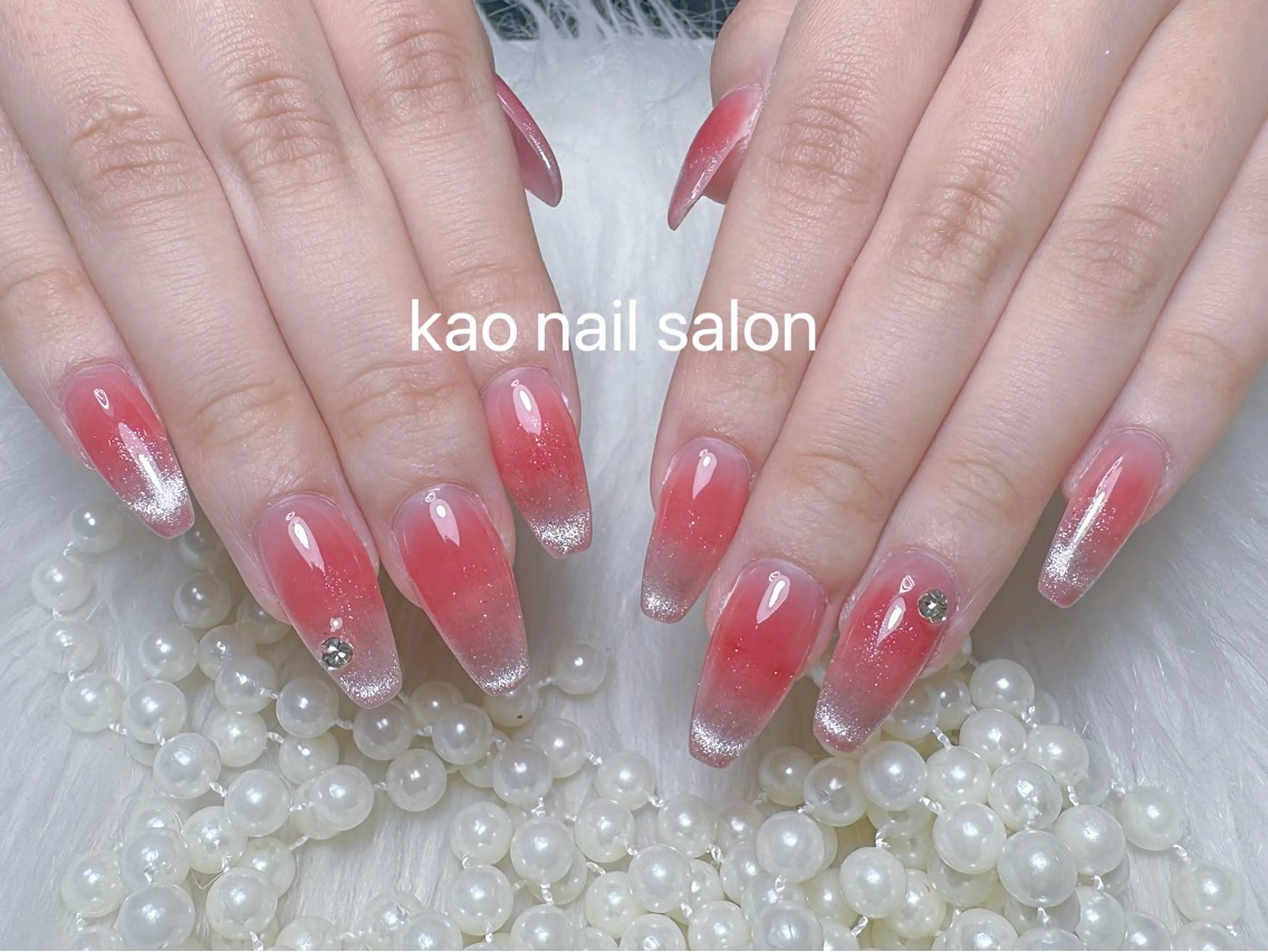 ネイル ハンドネイル kao nail マグネット/長さだしのネイルデザイン