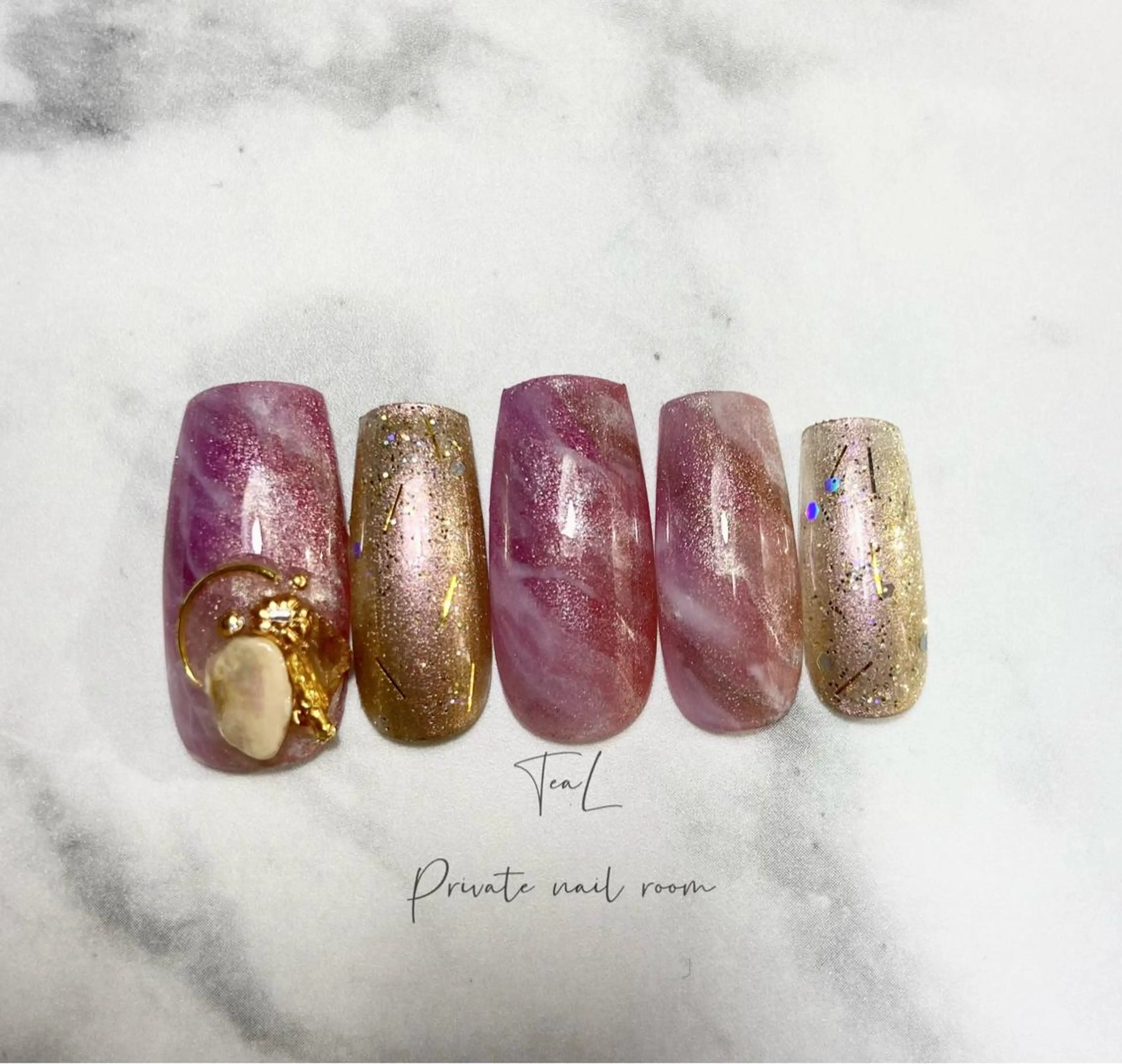 ネイル ハンドネイル TeaL nailのネイルデザイン