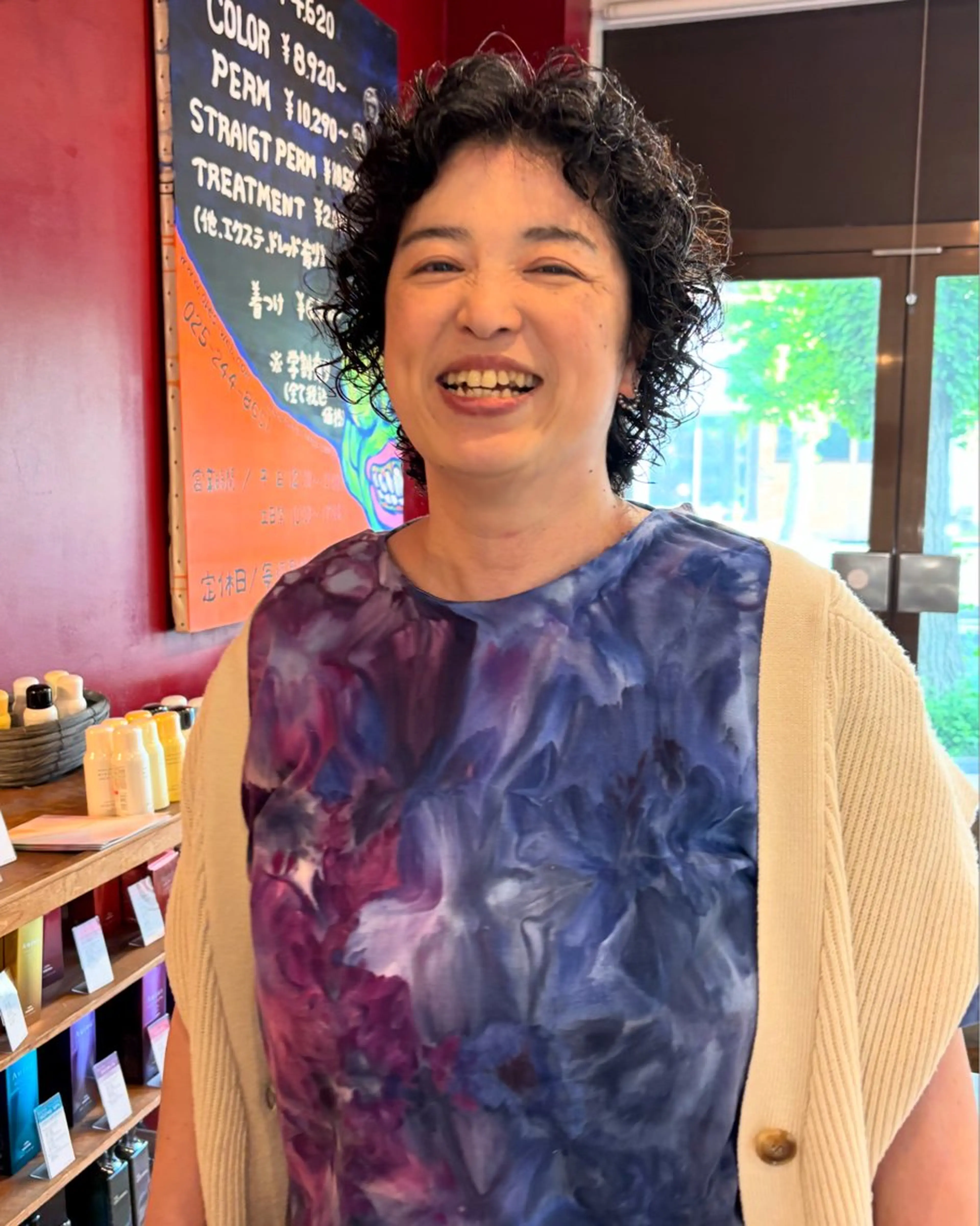 ショート パーマ 小日向 沙織のヘアスタイル