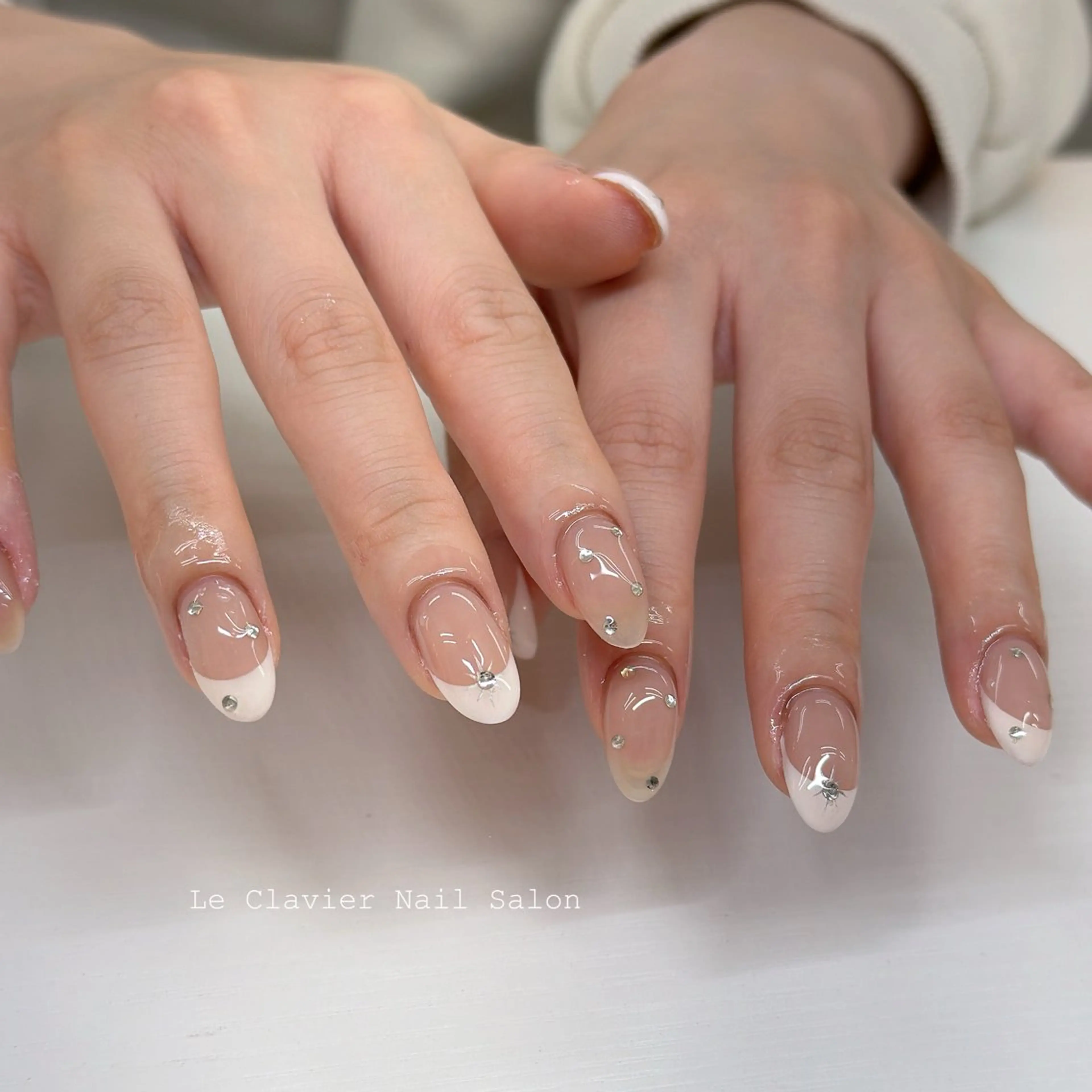 ネイル アートネイル 長さ出し ジェルネイル パラジェル スカルプネイル Le Clavier  Nail Salon所属・佐藤 ゆきのネイルデザイン