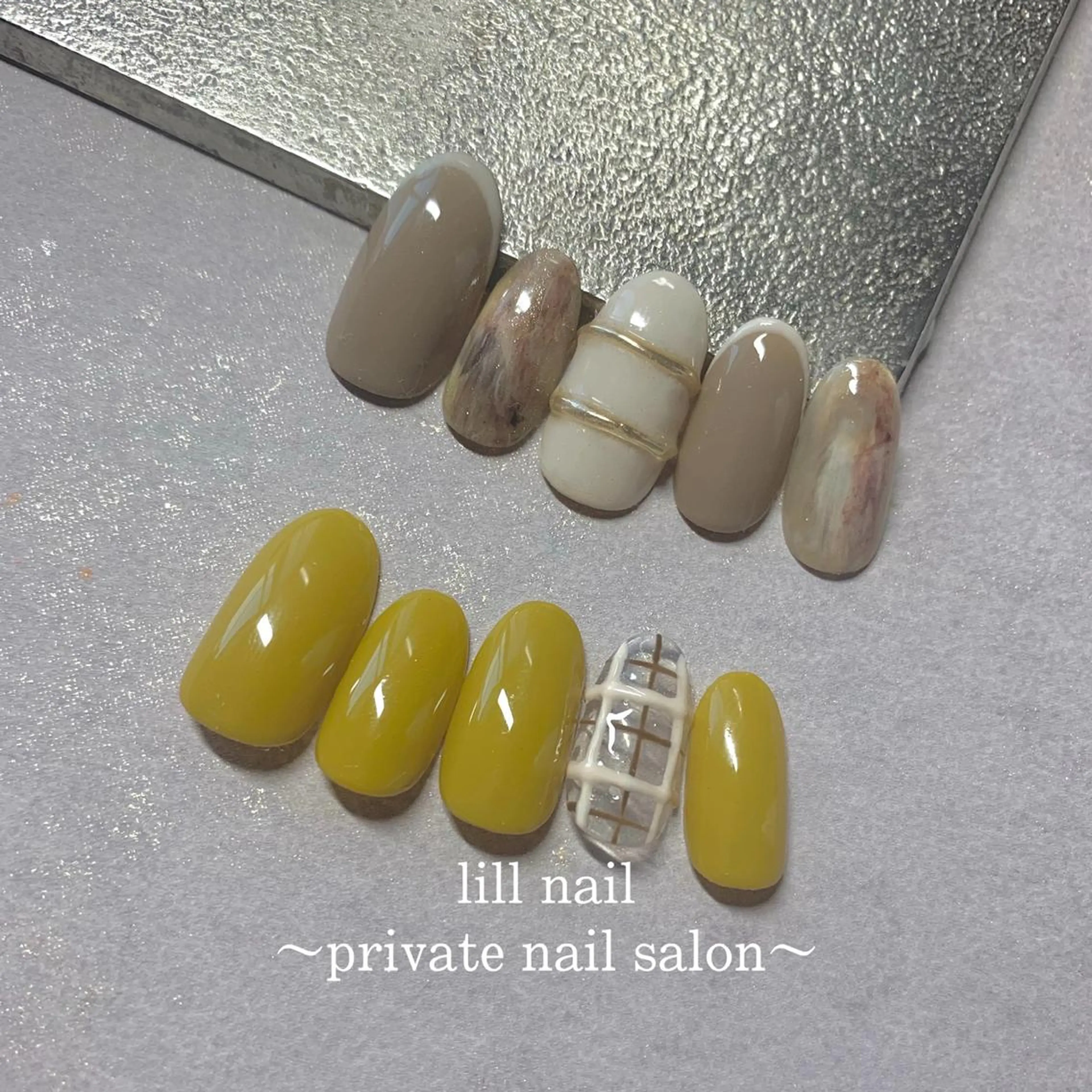 ミディアム pllia beautyのネイルデザイン