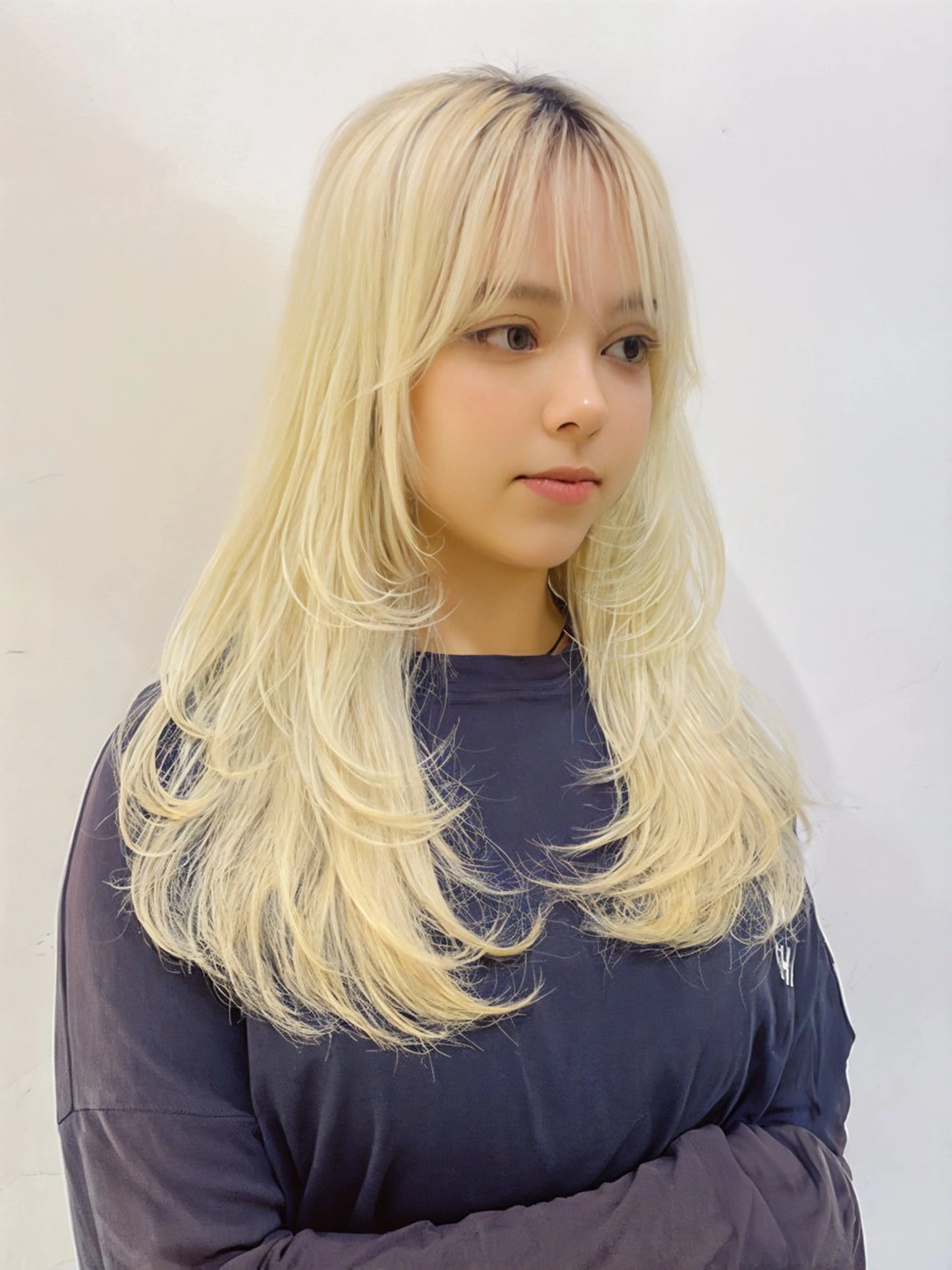 ロング カラー レイヤーカット カット ヘアカラー トリートメント ボブ ブリーチ/miinaのヘアスタイル