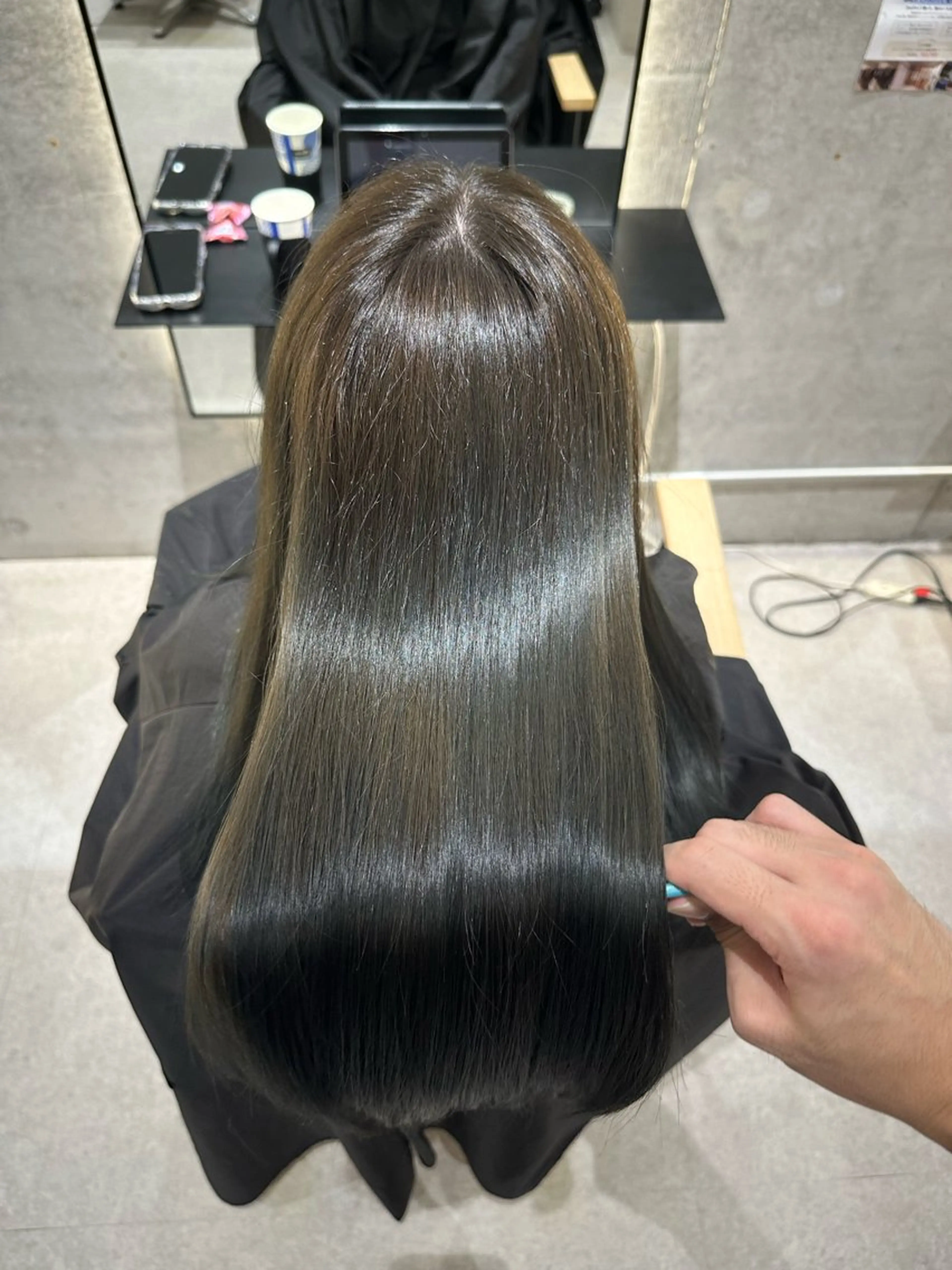 【髪質改善】髪質改善ストレート＋髪質改善トリートメント＋カットの写真