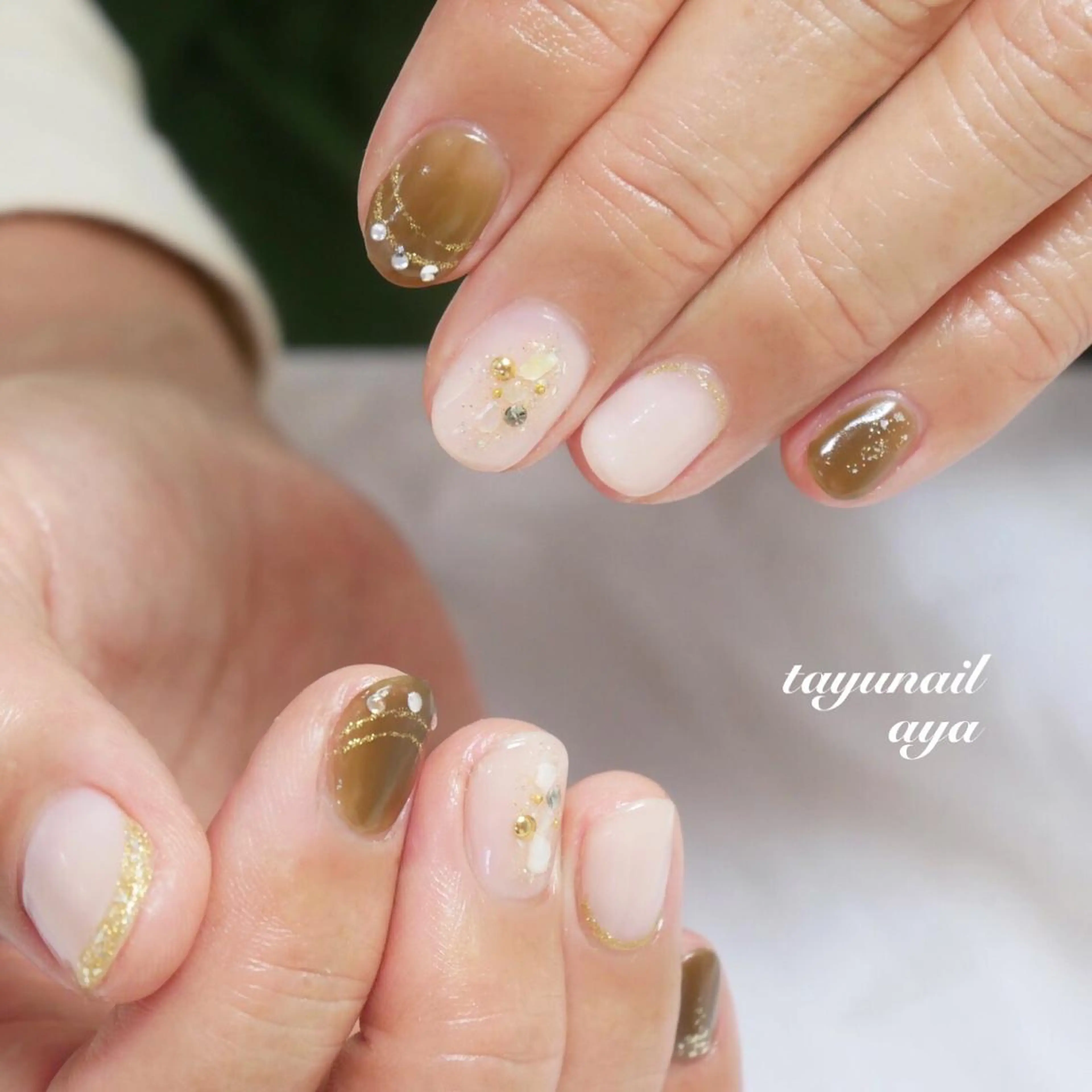 ネイル ブルー ジェルネイル ワンカラーネイル パラジェル ショートネイル ネイルサロン・ネイルスクール　たゆnail所属・ネイルサロン 【たゆnail】のネイルデザイン