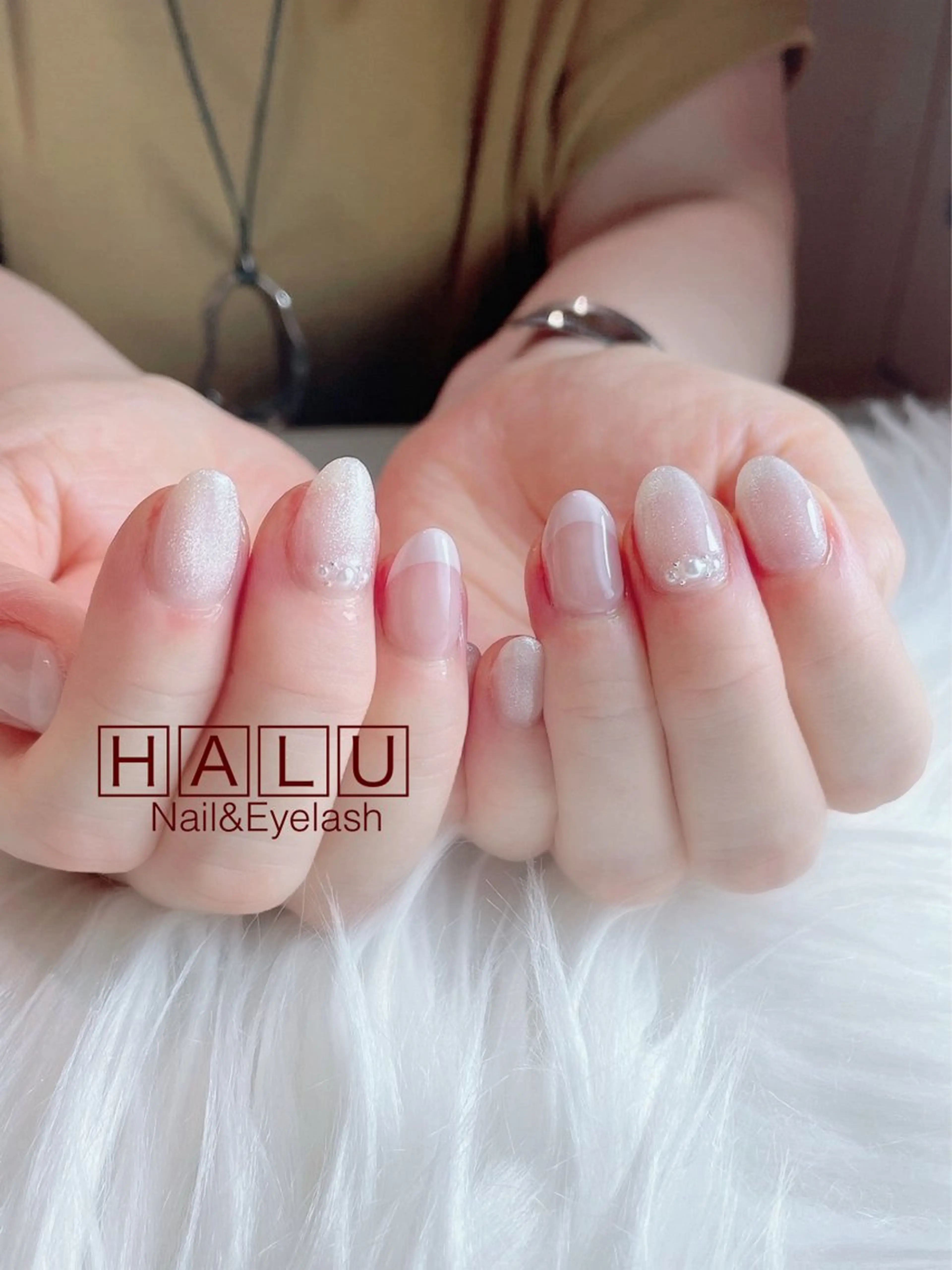 ネイル ピンク ハンドネイル フットネイル HALU ハルのネイルデザイン