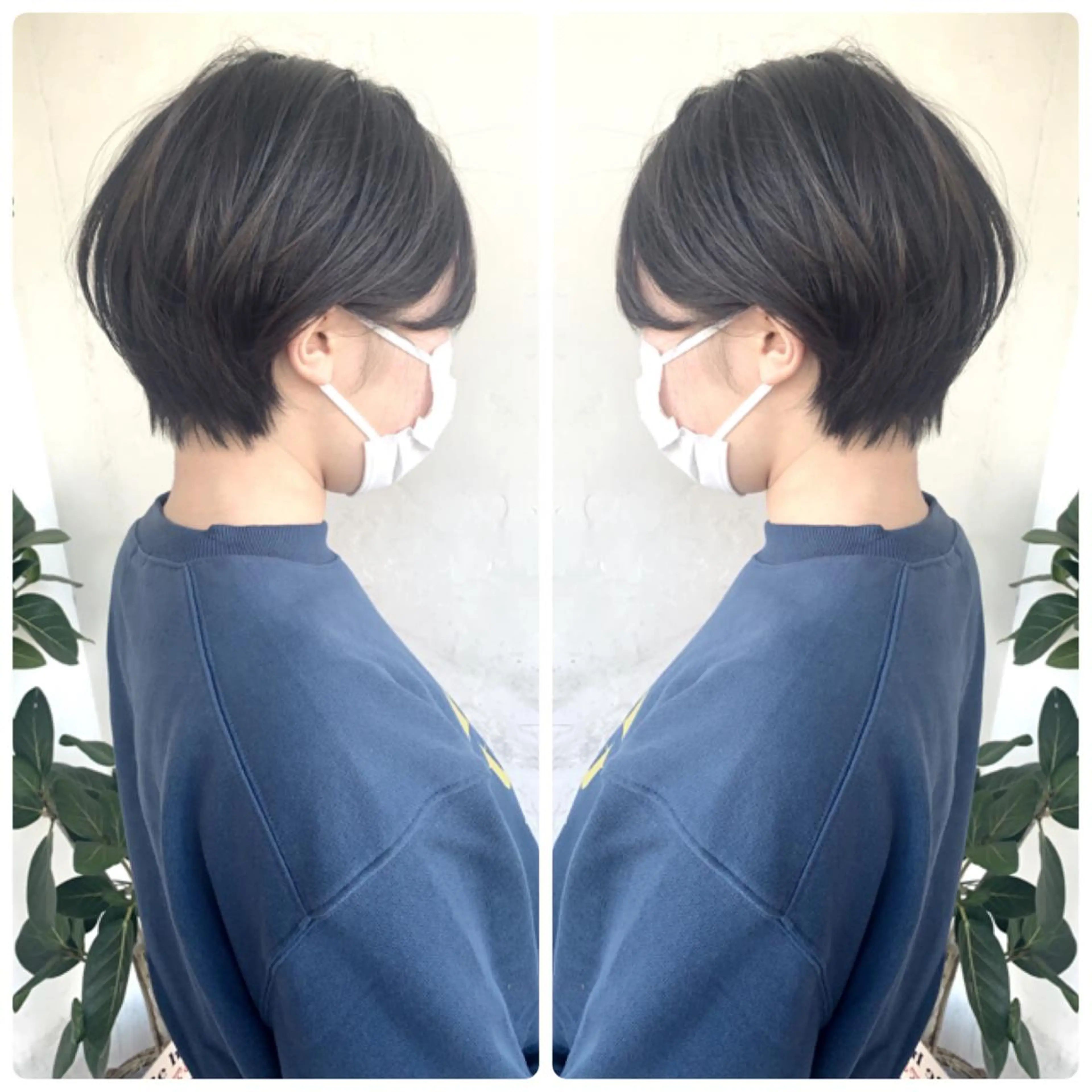 ショート カラー カット ヘアカラー トリートメント 京都大人女性ショート 徒歩1分/秋山のヘアスタイル