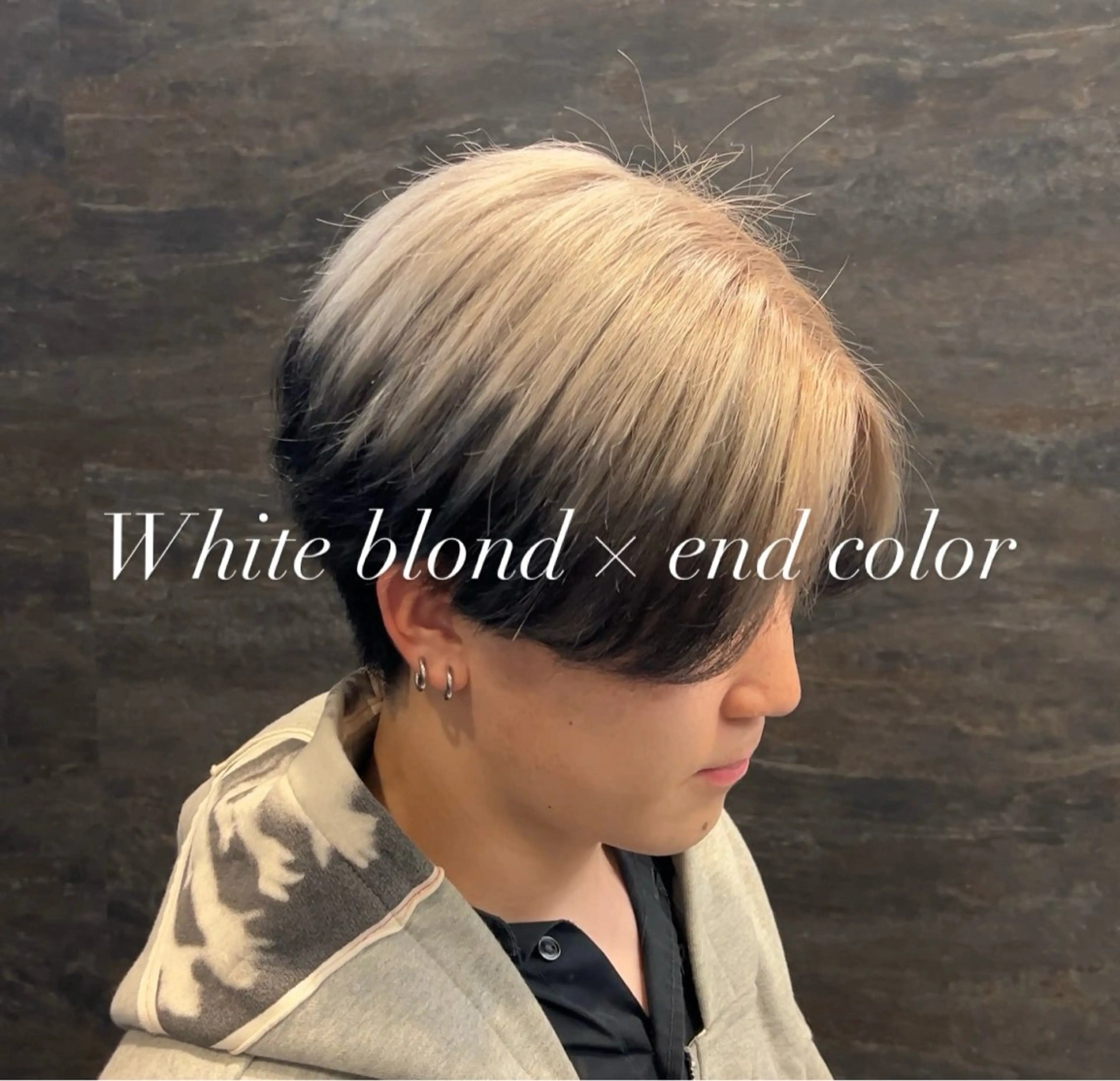 【✨ミニモ限定クーポン✨】メンズカット+トリプルカラー+エンドカラー+スタイリング込み✨韓国系スタイルの写真
