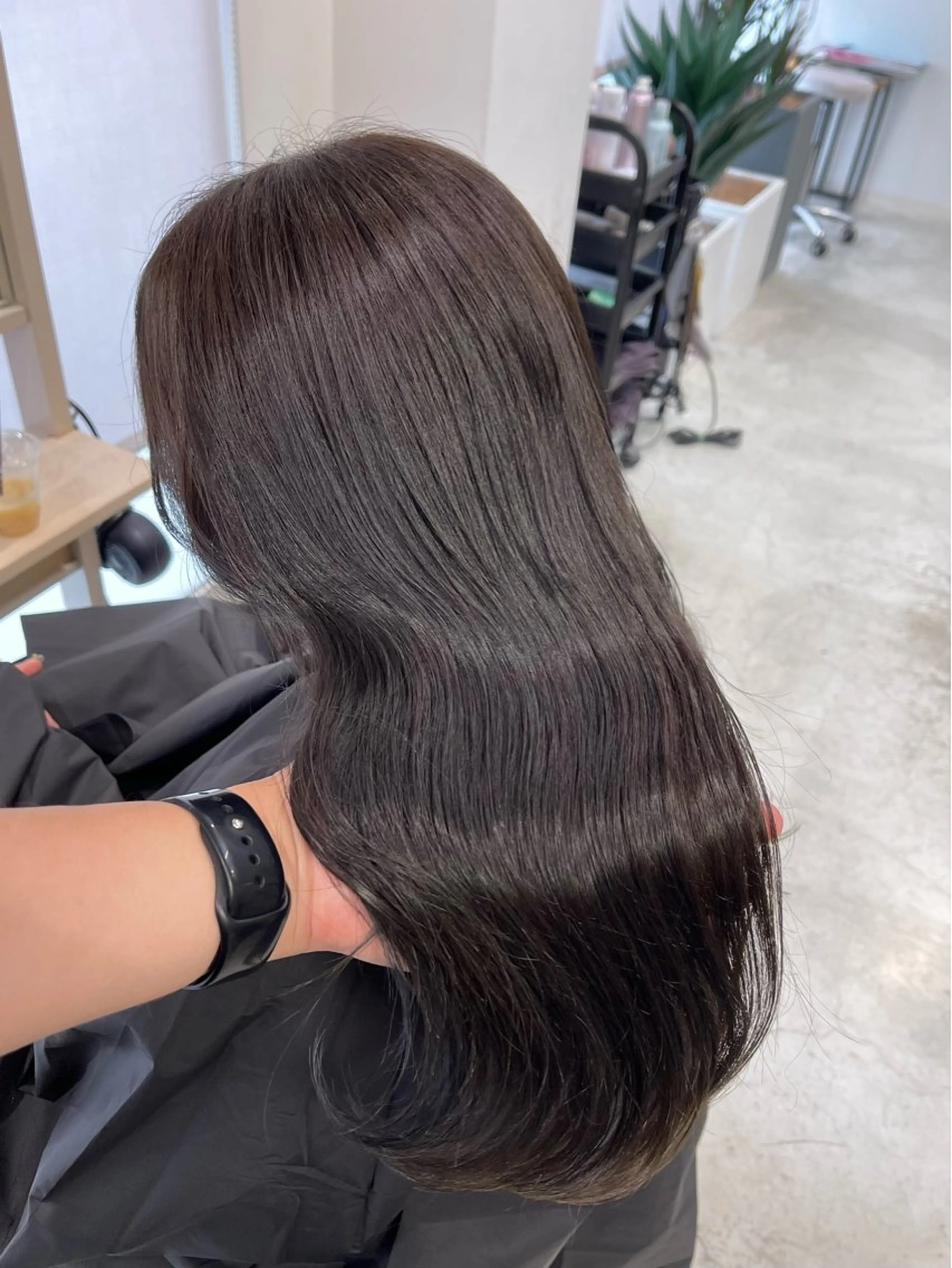 ミディアム カラー グレージュ ハイトーンカラー ヘアカラー トリートメント route 【ルート】所属・髪質改善/堀江 ケアカラーtoshiのヘアスタイル