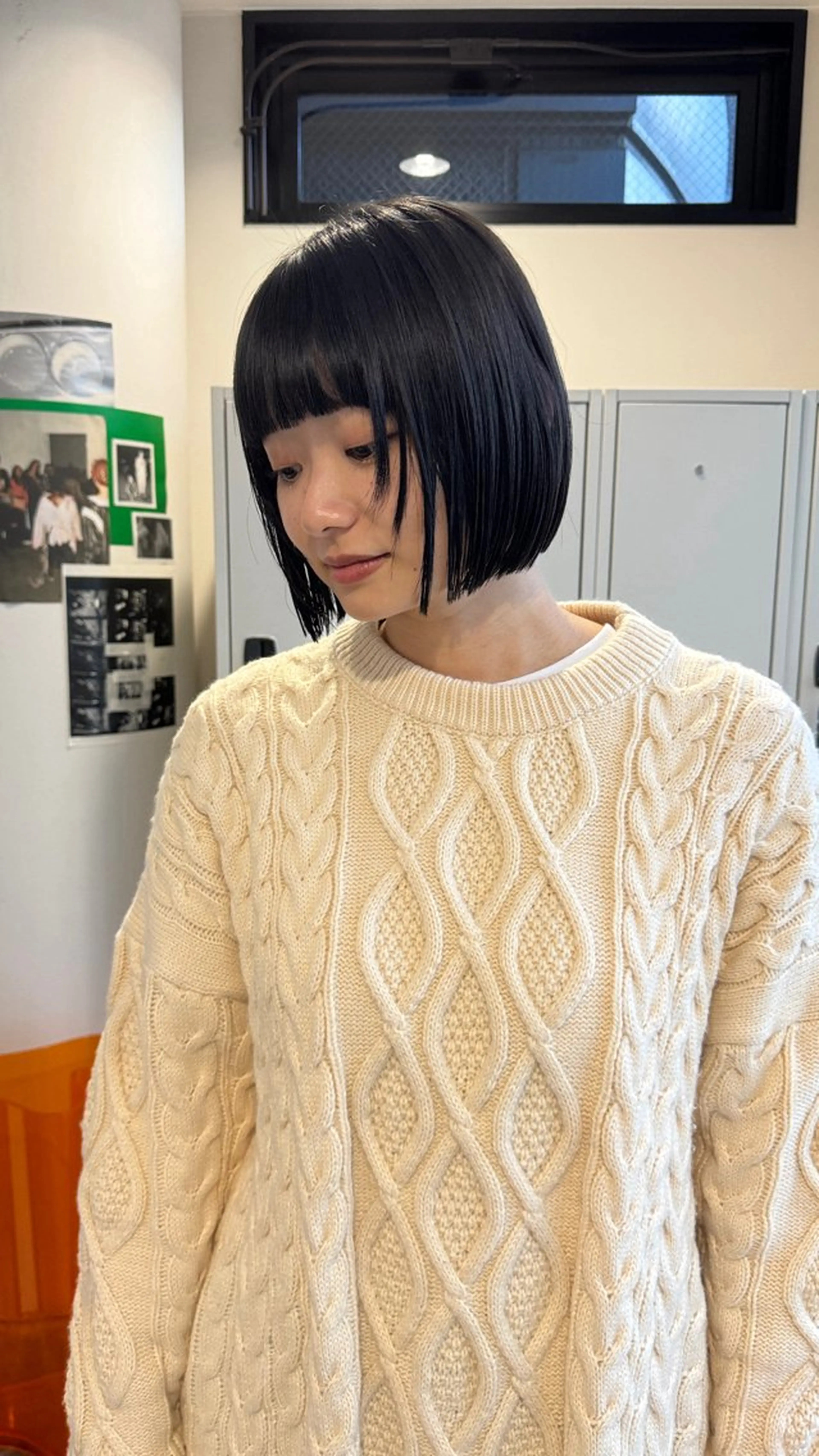 ミディアム カラー レイヤーカット ボブパーマNo.1のヘアスタイル