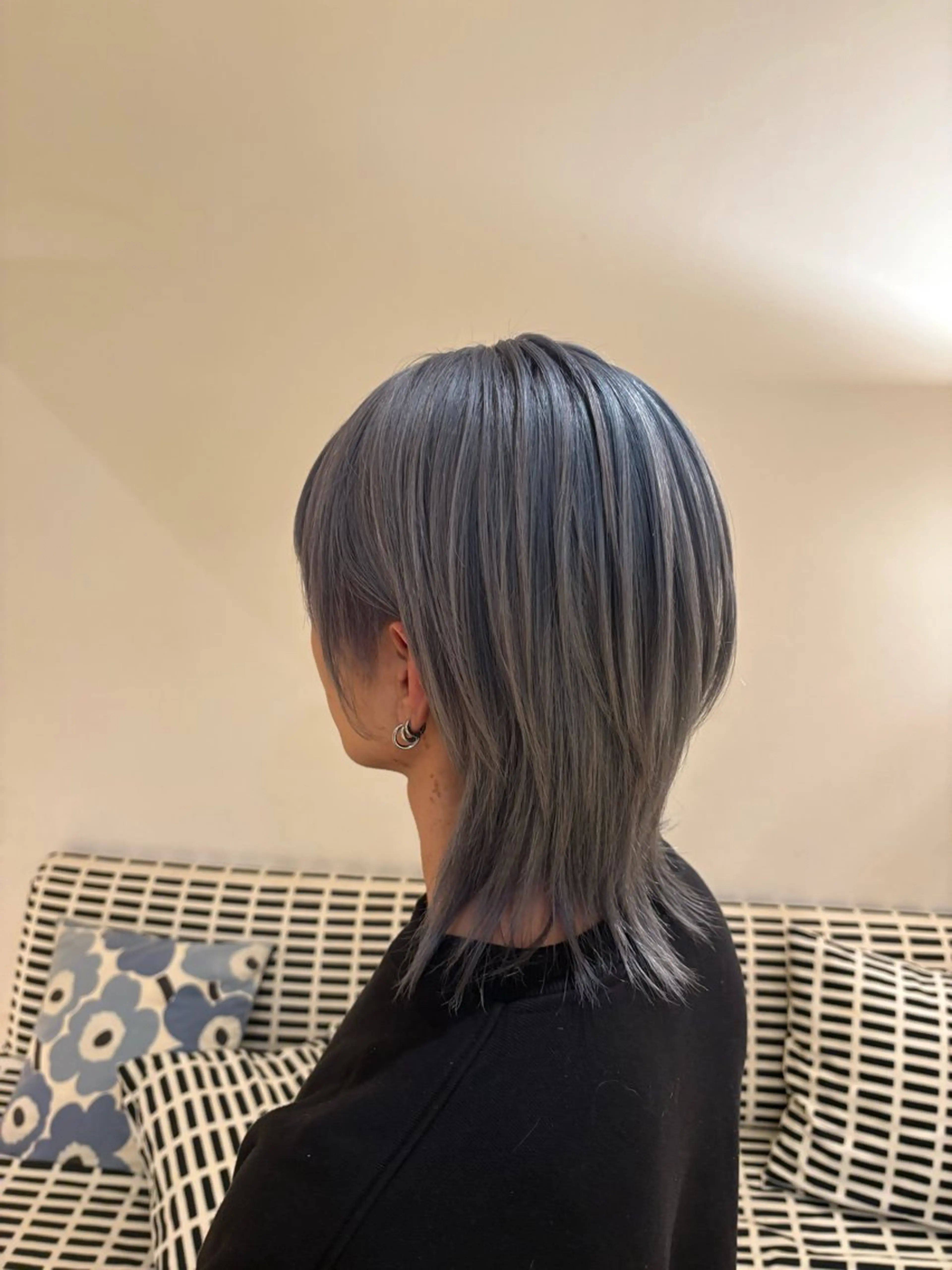 カラー メンズ メンズブリーチ ブリーチ ブロンド シルバー organic +eco所属・川越/organic 根本アユミのヘアスタイル