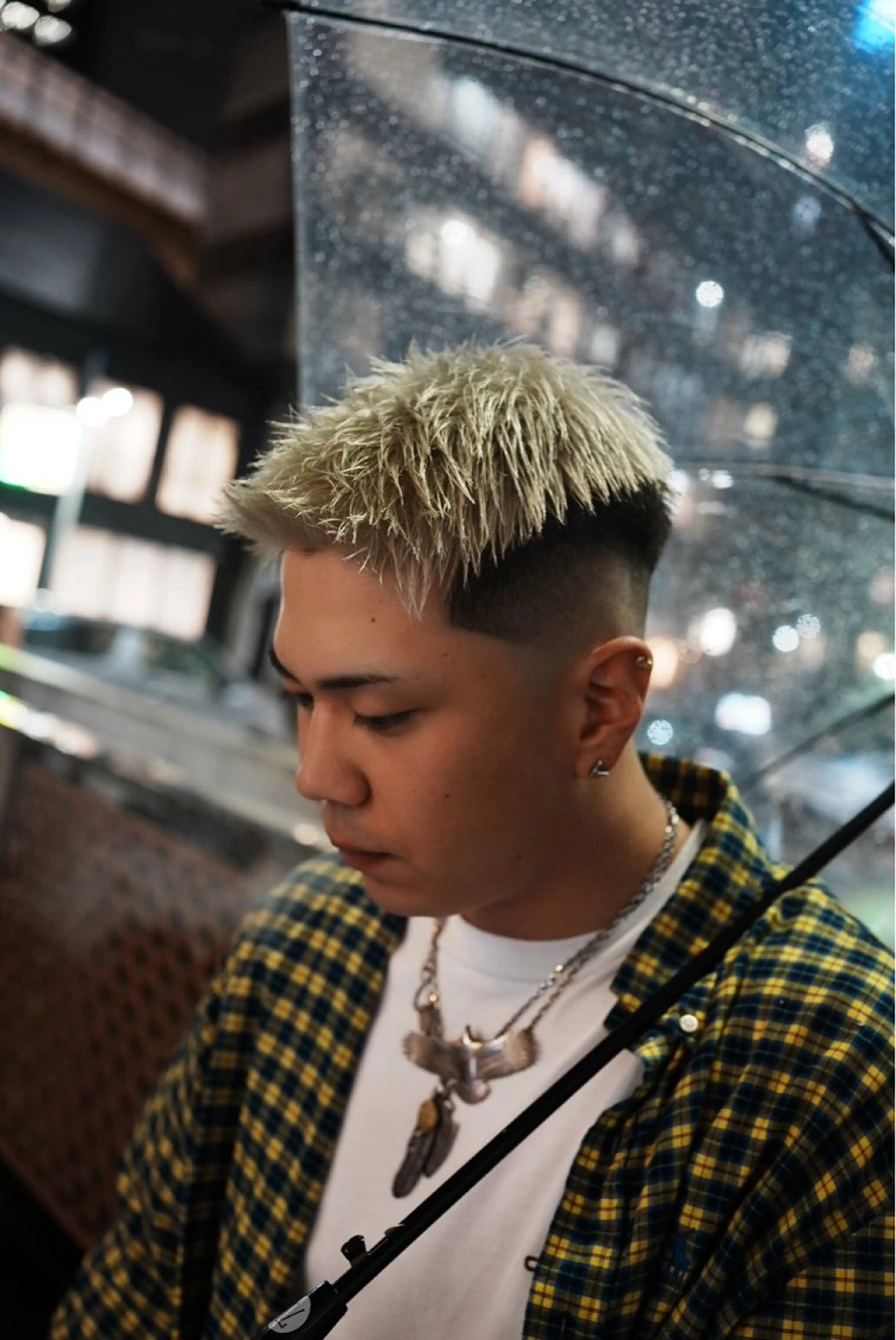 ショート カラー メンズ フェードカット カット ヘアカラー トリートメント ヘアセット Men's salon ANSWER所属・メンズサロン ANSWERのヘアスタイル