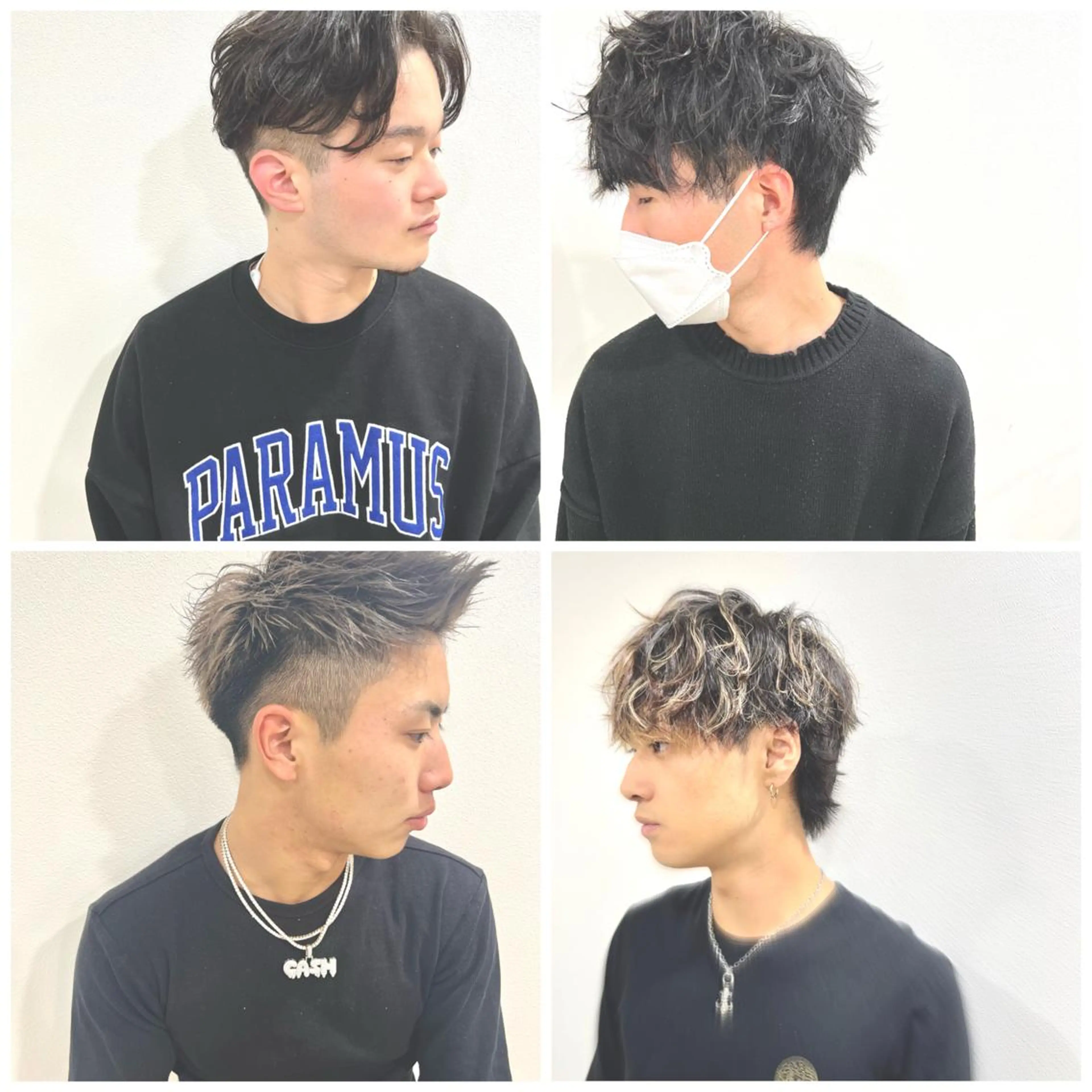 パーマ メンズ 心斎橋バレイヤージュ 小林勝貴のヘアスタイル