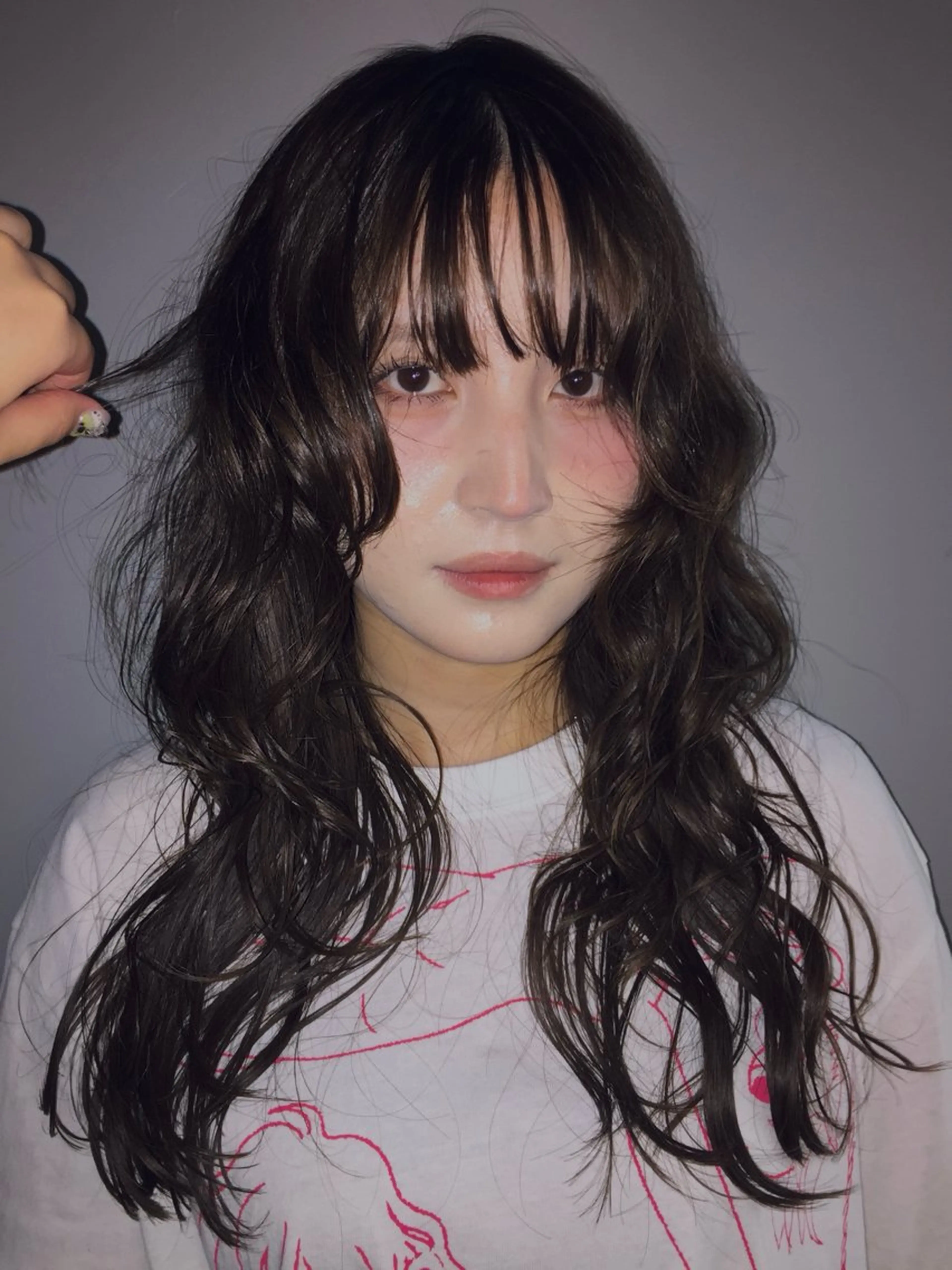 ミディアム パーマ Haco＋所属・ウルフ/レイヤー Miinaのヘアスタイル