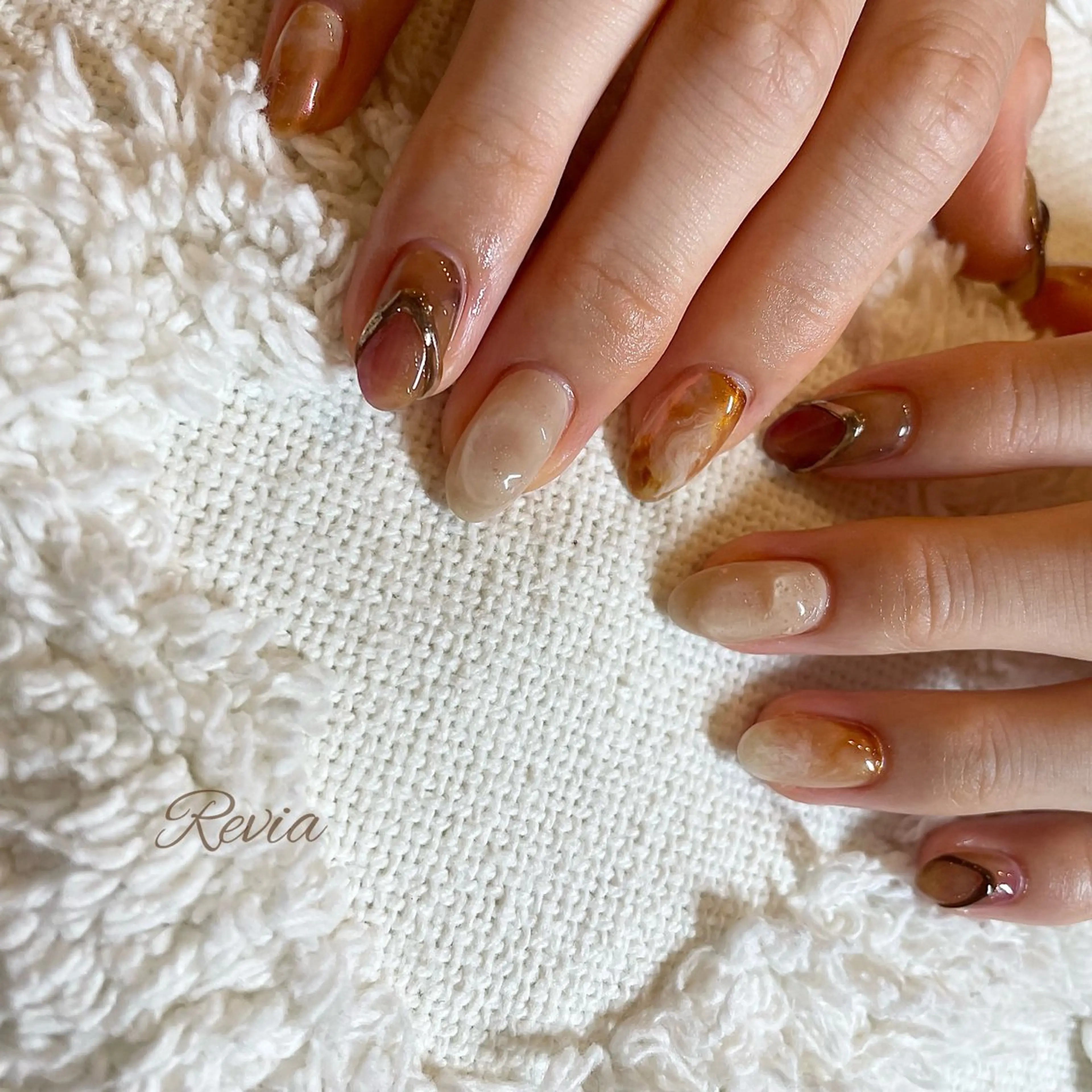 ネイル ハンドネイル revia所属・ERI Nailistのネイルデザイン