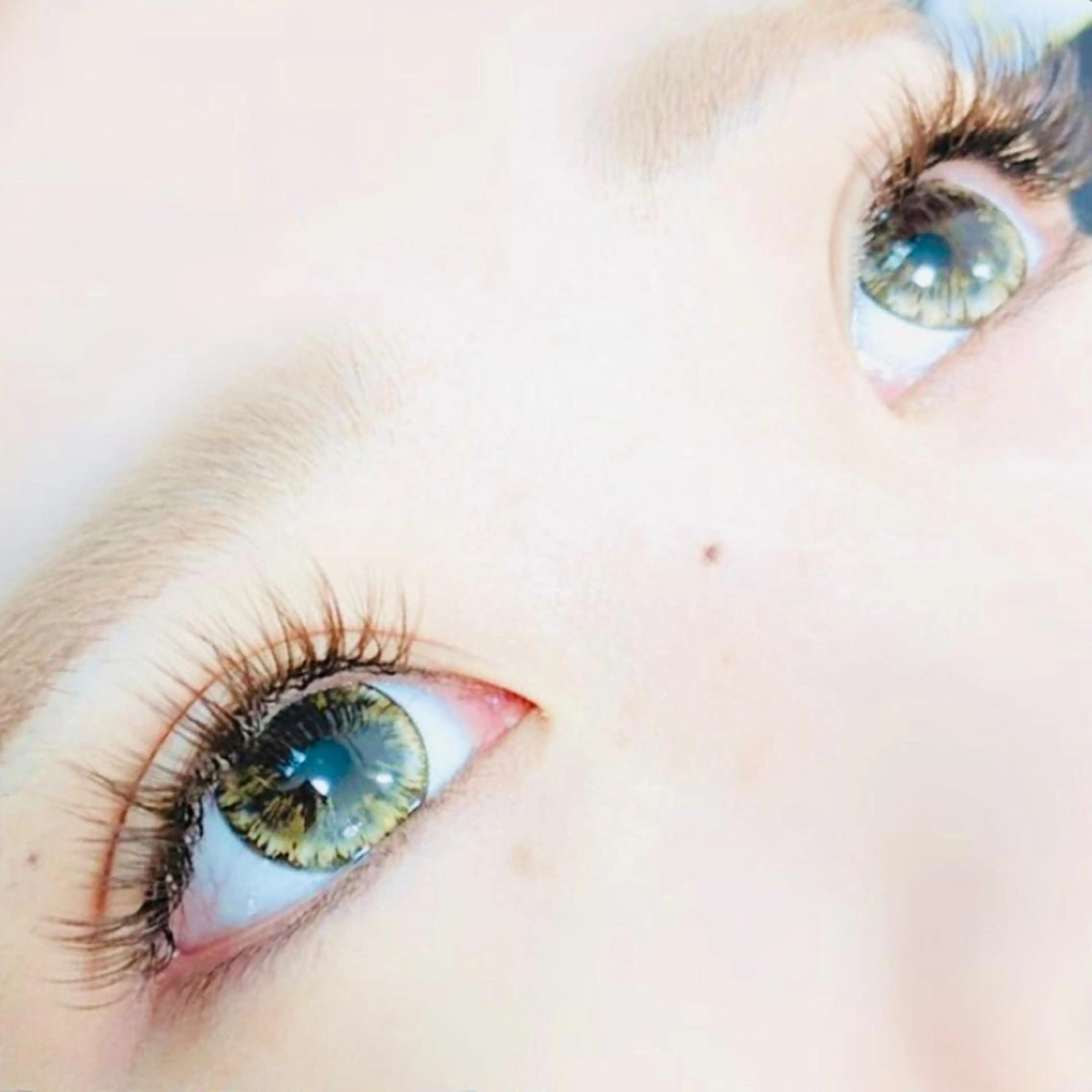 《ハーフEYE》color  LEDエクステンション　超軽量フラットラッシュ100本　color☆3色までMIX可の写真