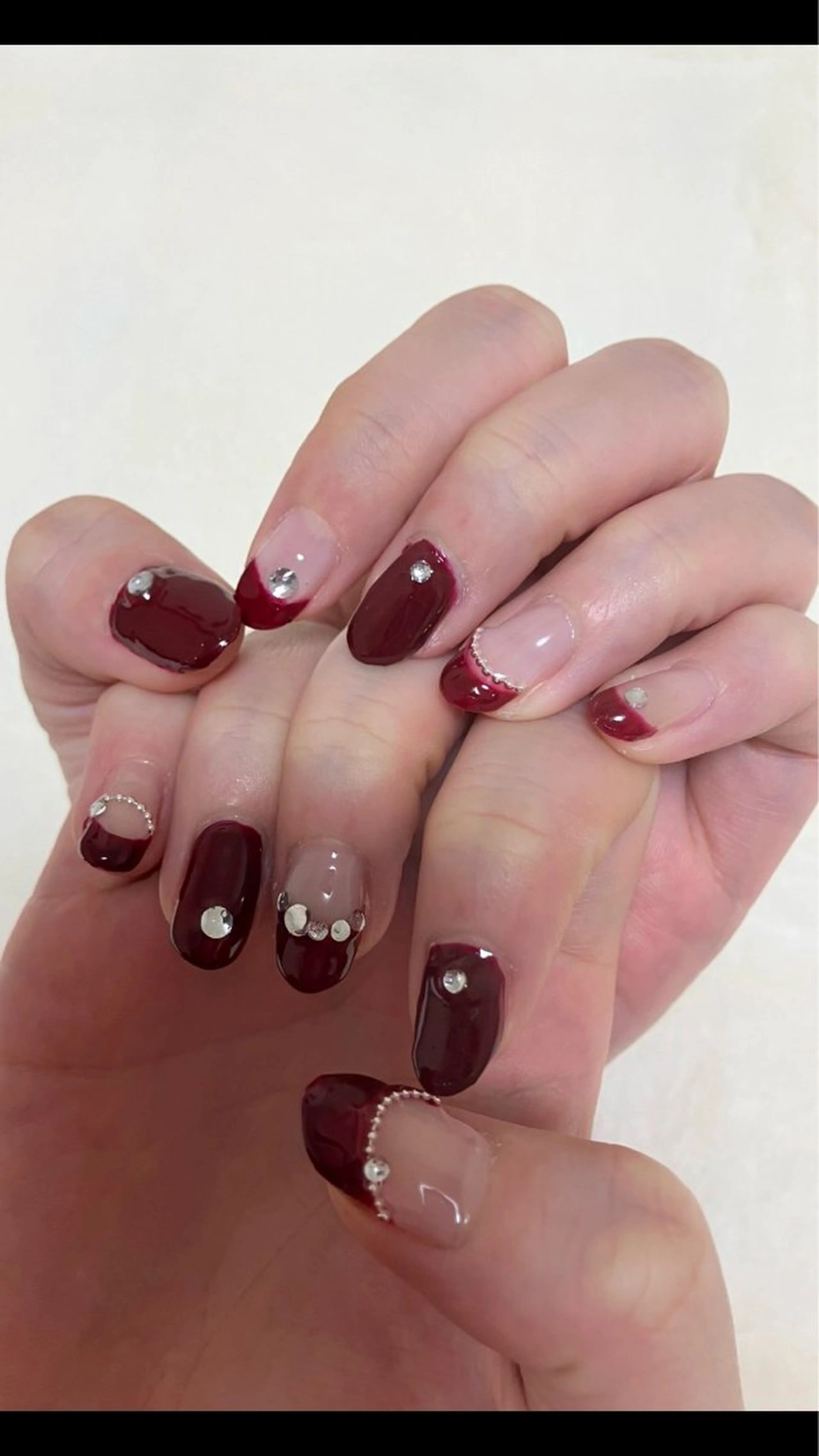 ネイル フレンチネイル アイ❤️ カールのマツエク・マツパデザイン