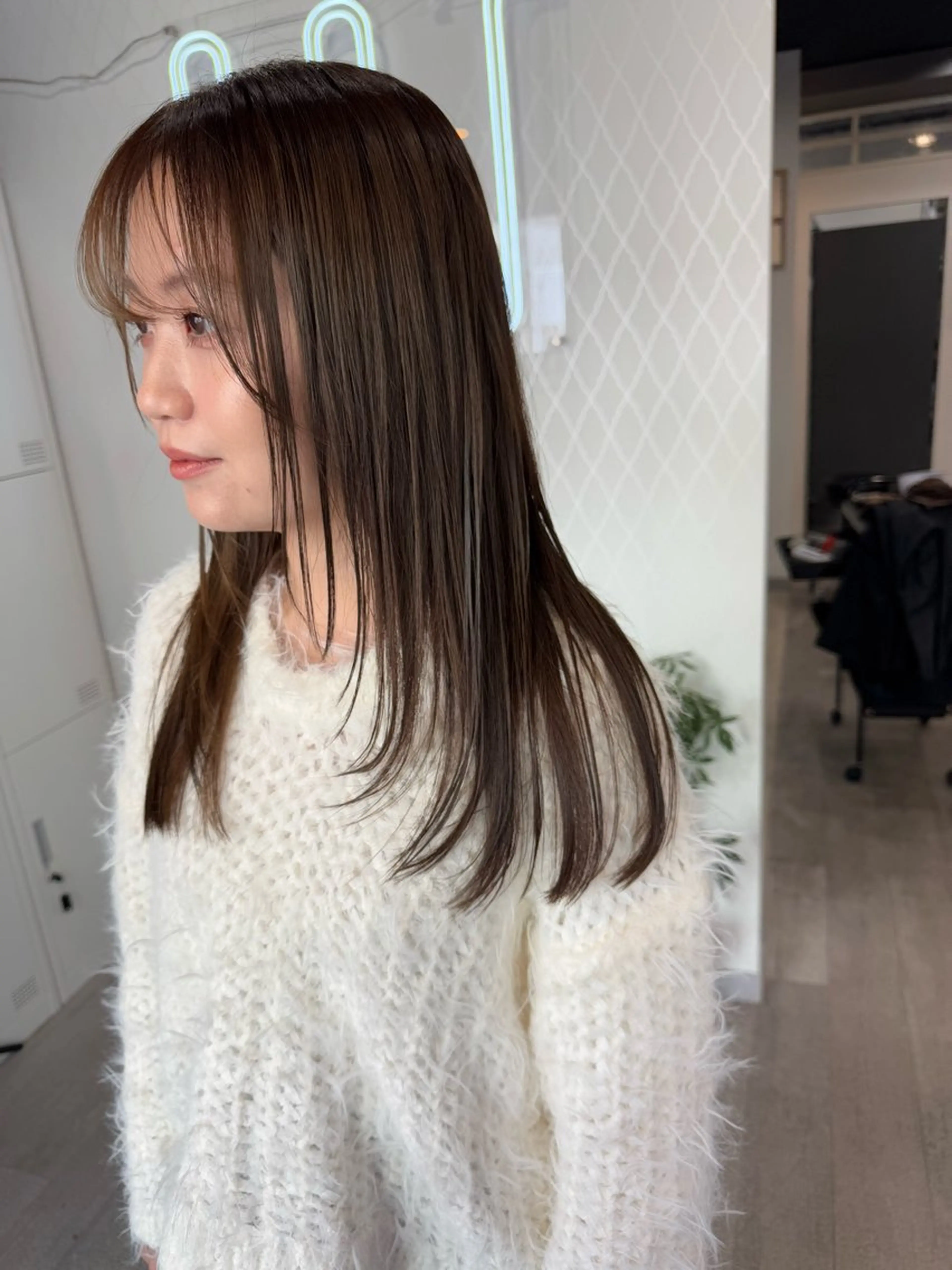 [💎ﾐﾆﾓSALE💎]カット+カラー2stepトリートメント¥7500ハイライト/韓国/レイヤーカットの写真