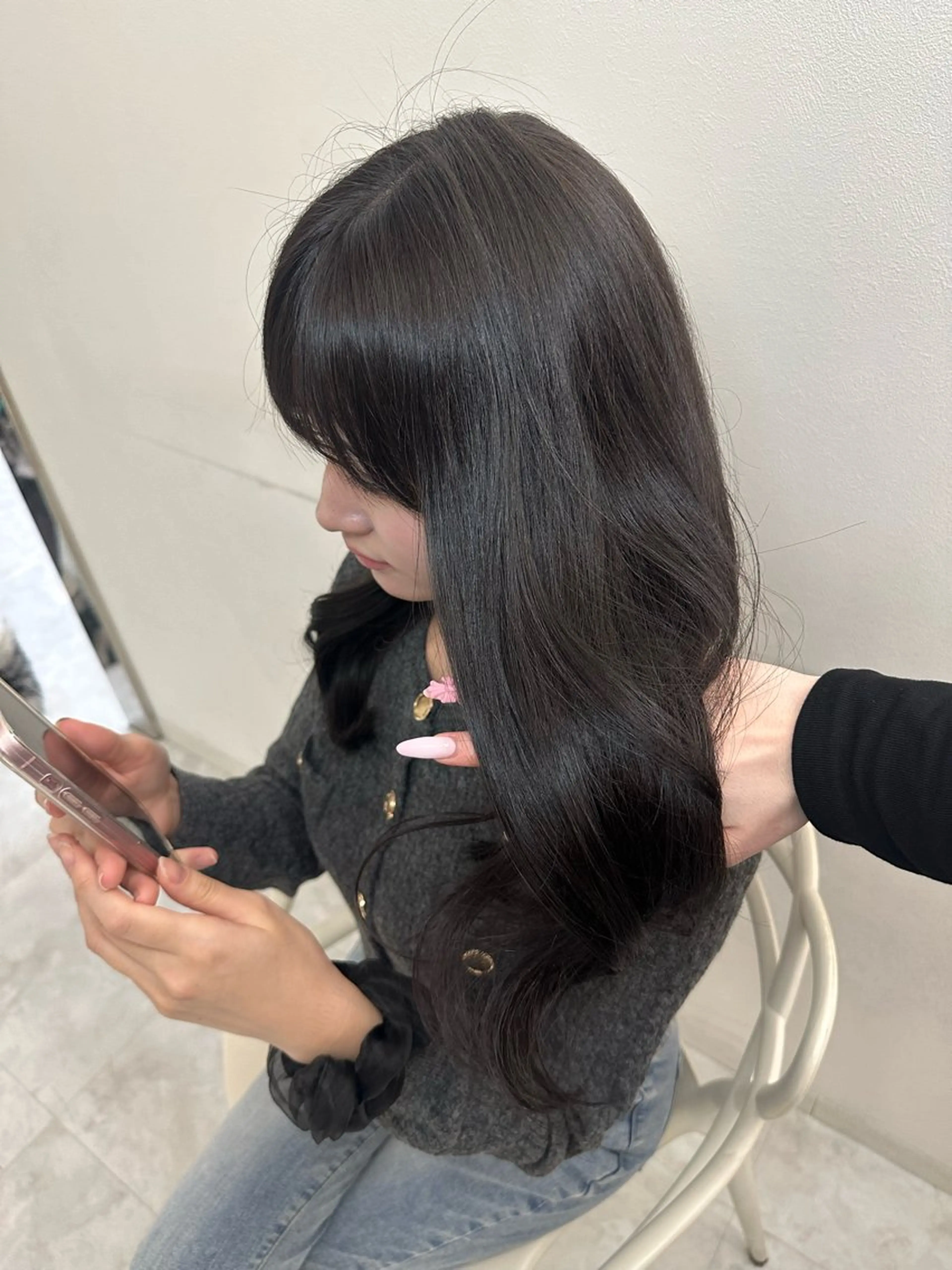 セミロング カラー メンズ ヘアカラー トリートメント 大人っぽ中韓レディ ヘア🤍MAOのヘアスタイル