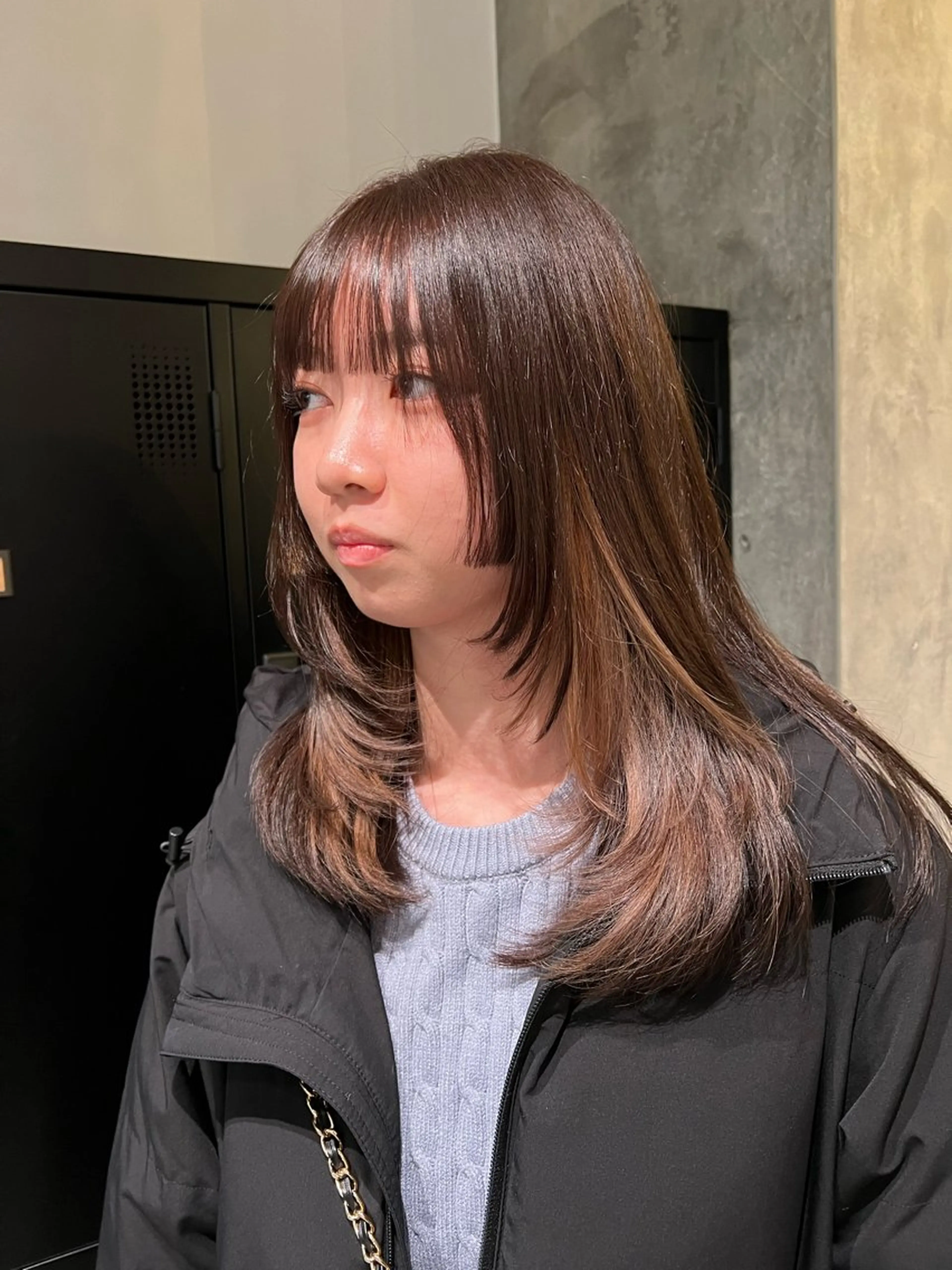 セミロング カラー 🌞レイヤー×カラー 前川那津美🌞のヘアスタイル