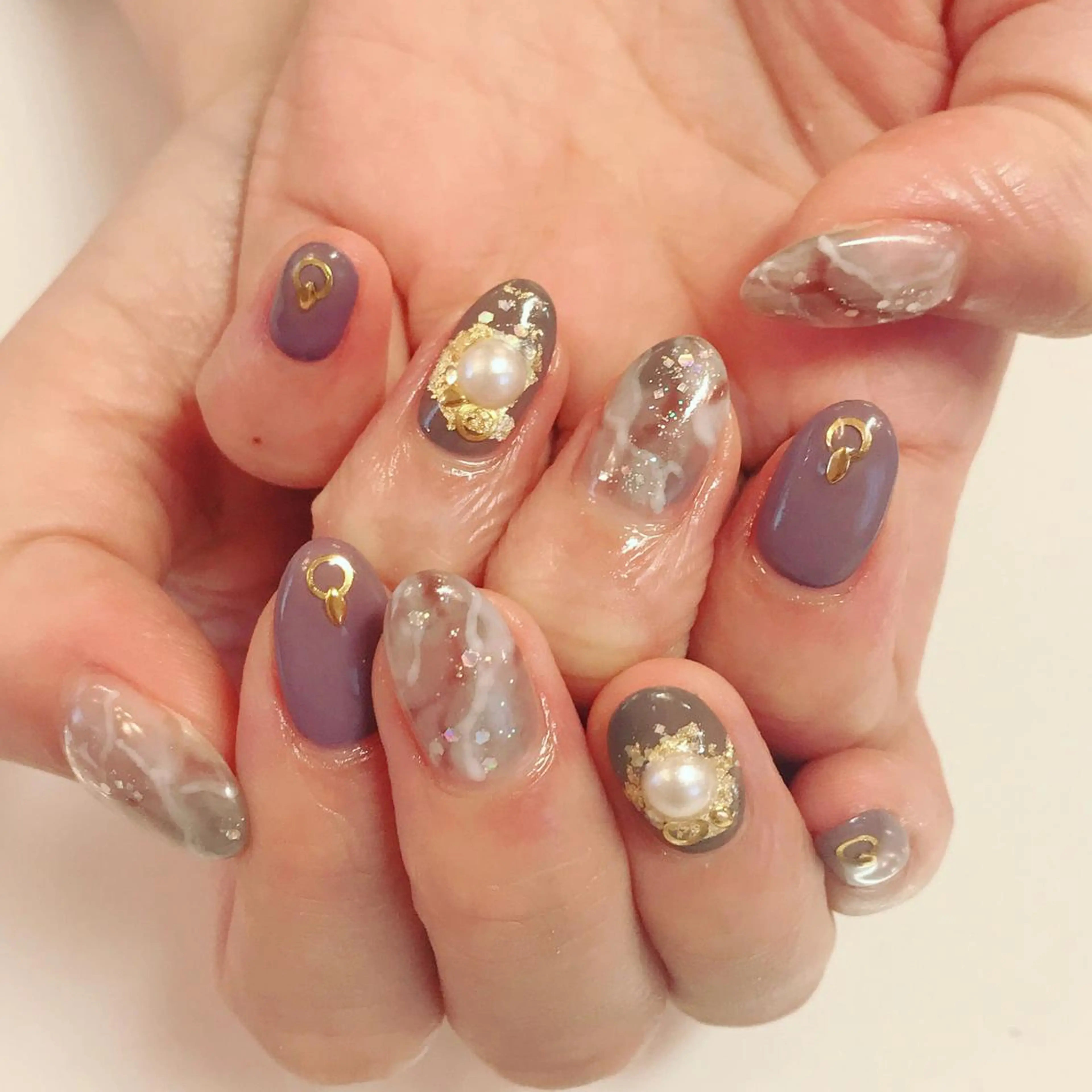 カラー ネイル Q Free nailsのネイルデザイン