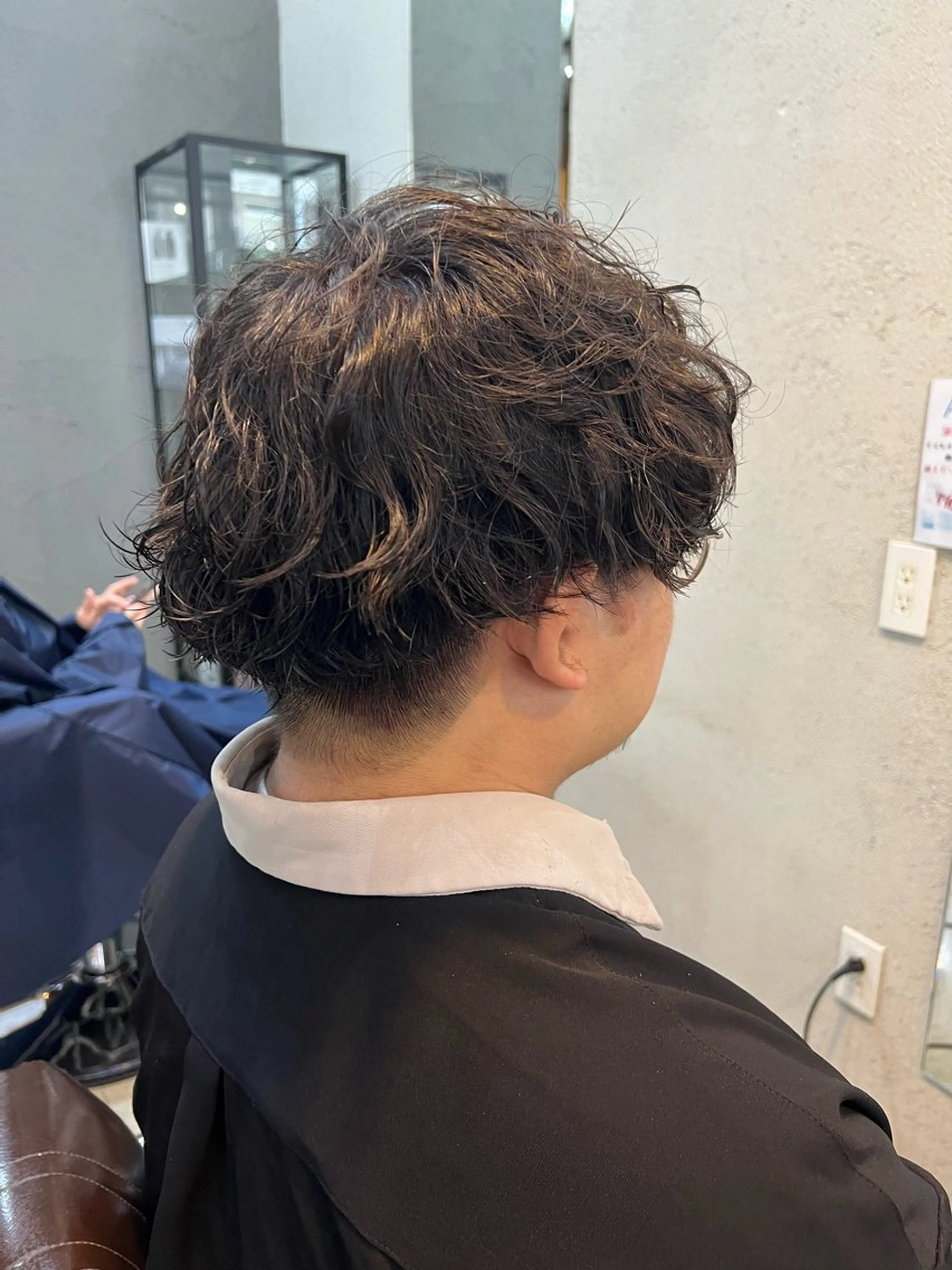 パーマ メンズ マッシュ 波巻きパーマ Men's NAM 八角のヘアスタイル