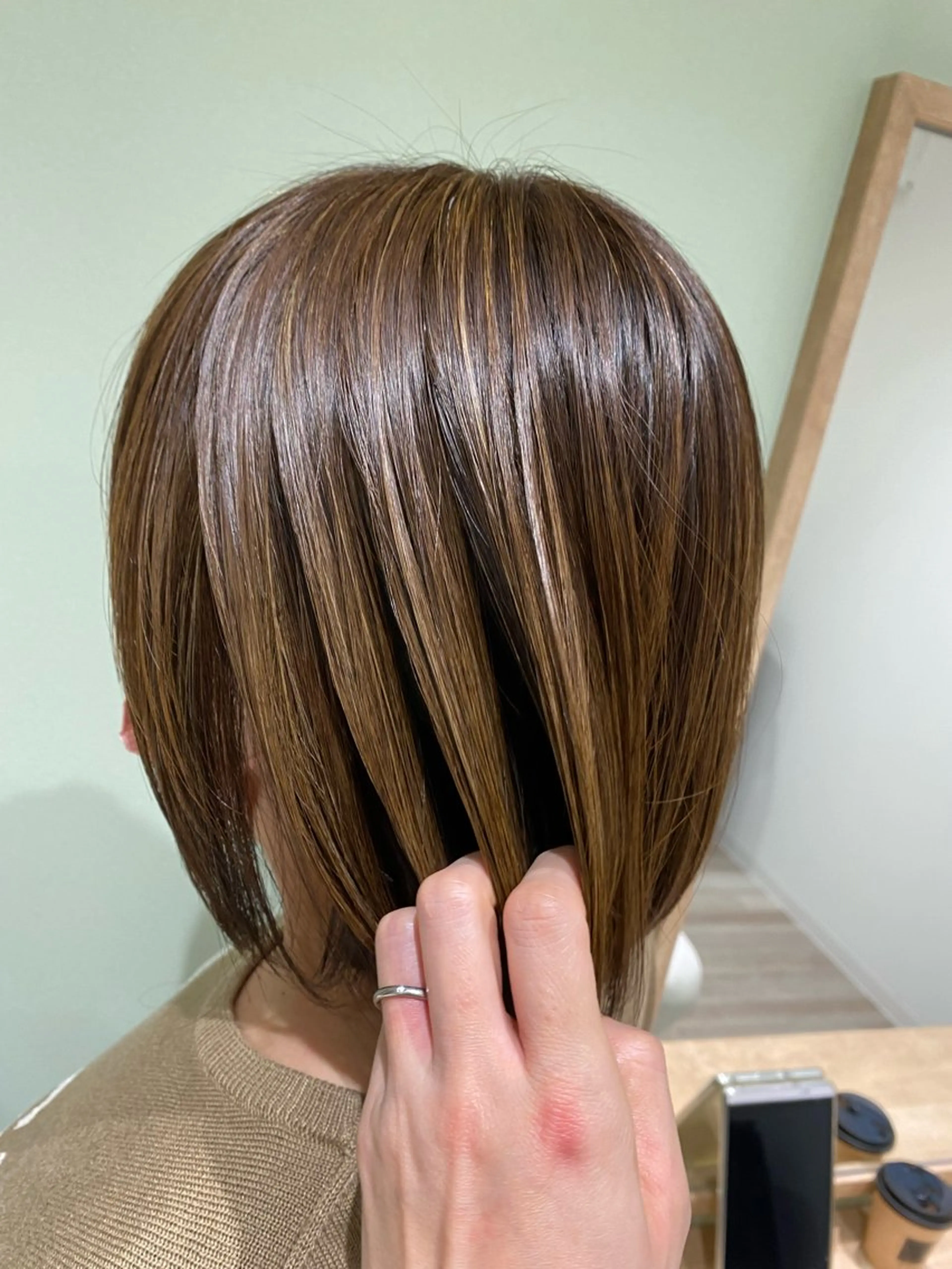 カラー ハイライトカラー ase.糸島店所属・UEDA AYAのヘアスタイル