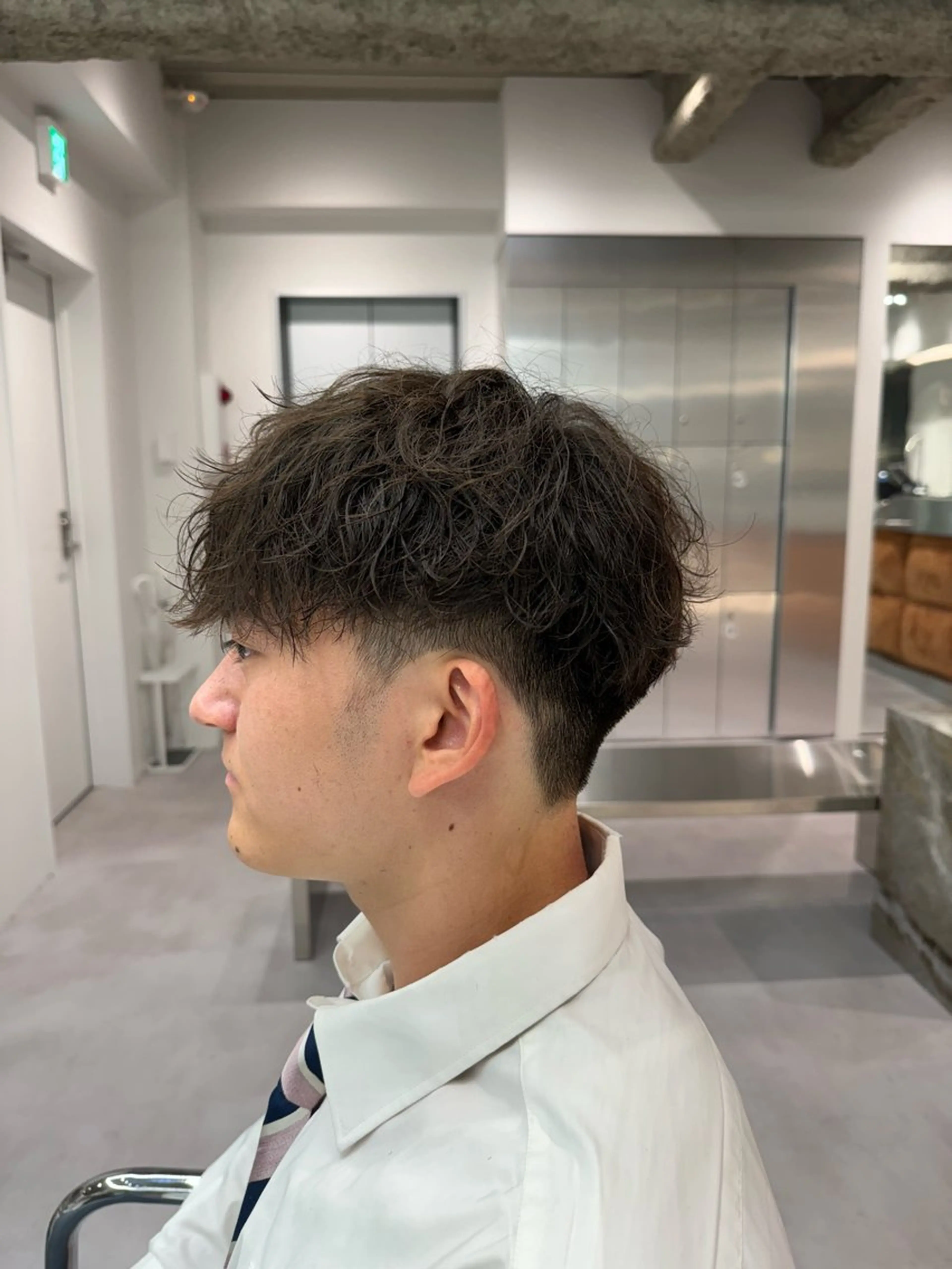 ショート パーマ メンズ fifth JINGUMAE所属・波巻きスパイラルパー マ/シャドウパーマ駿のヘアスタイル