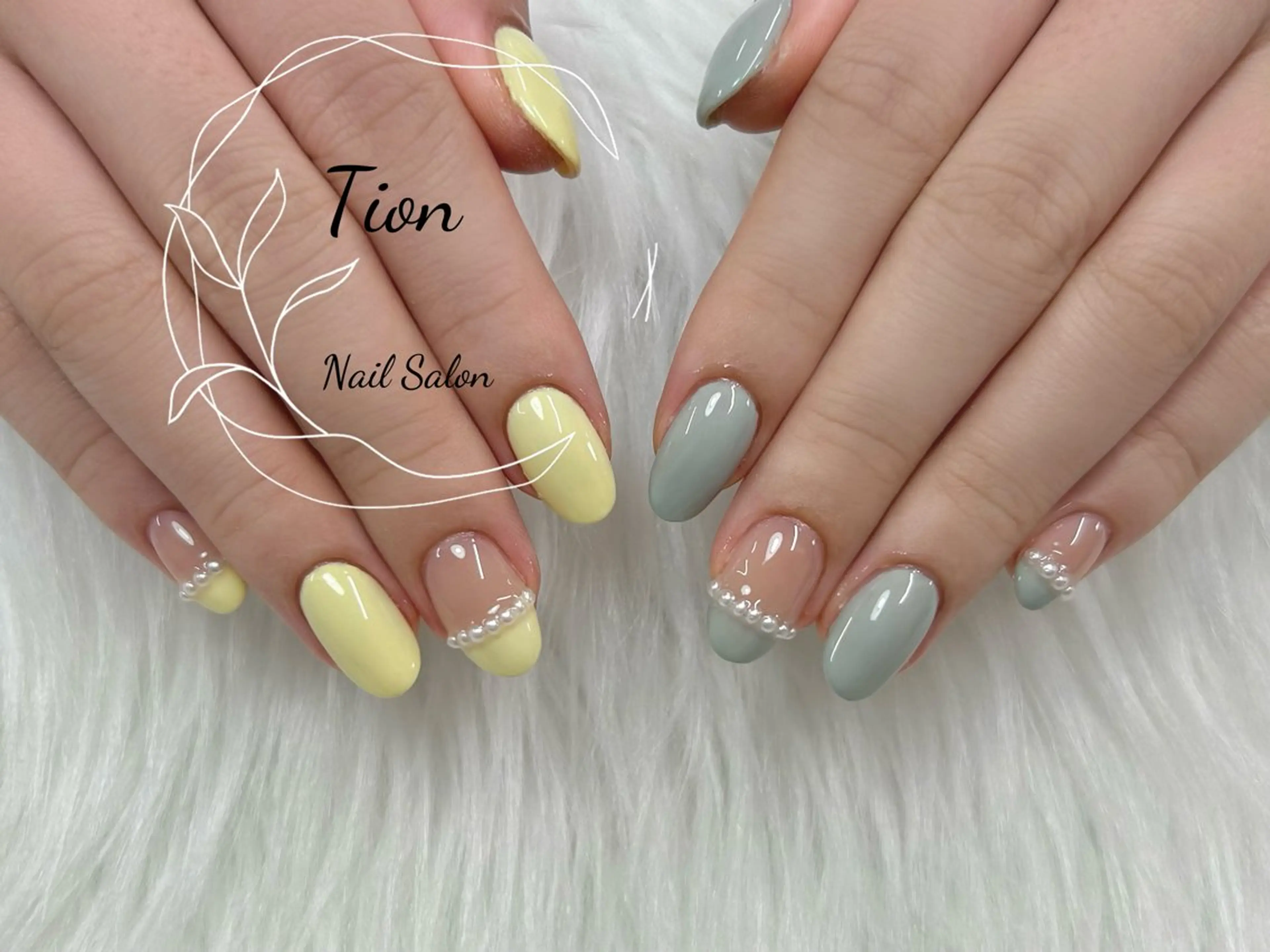 ネイル 長さ出し フットネイル ジェルネイル 韓国ネイル マグネットネイル Nailsalon Tion二子玉川店のネイルデザイン