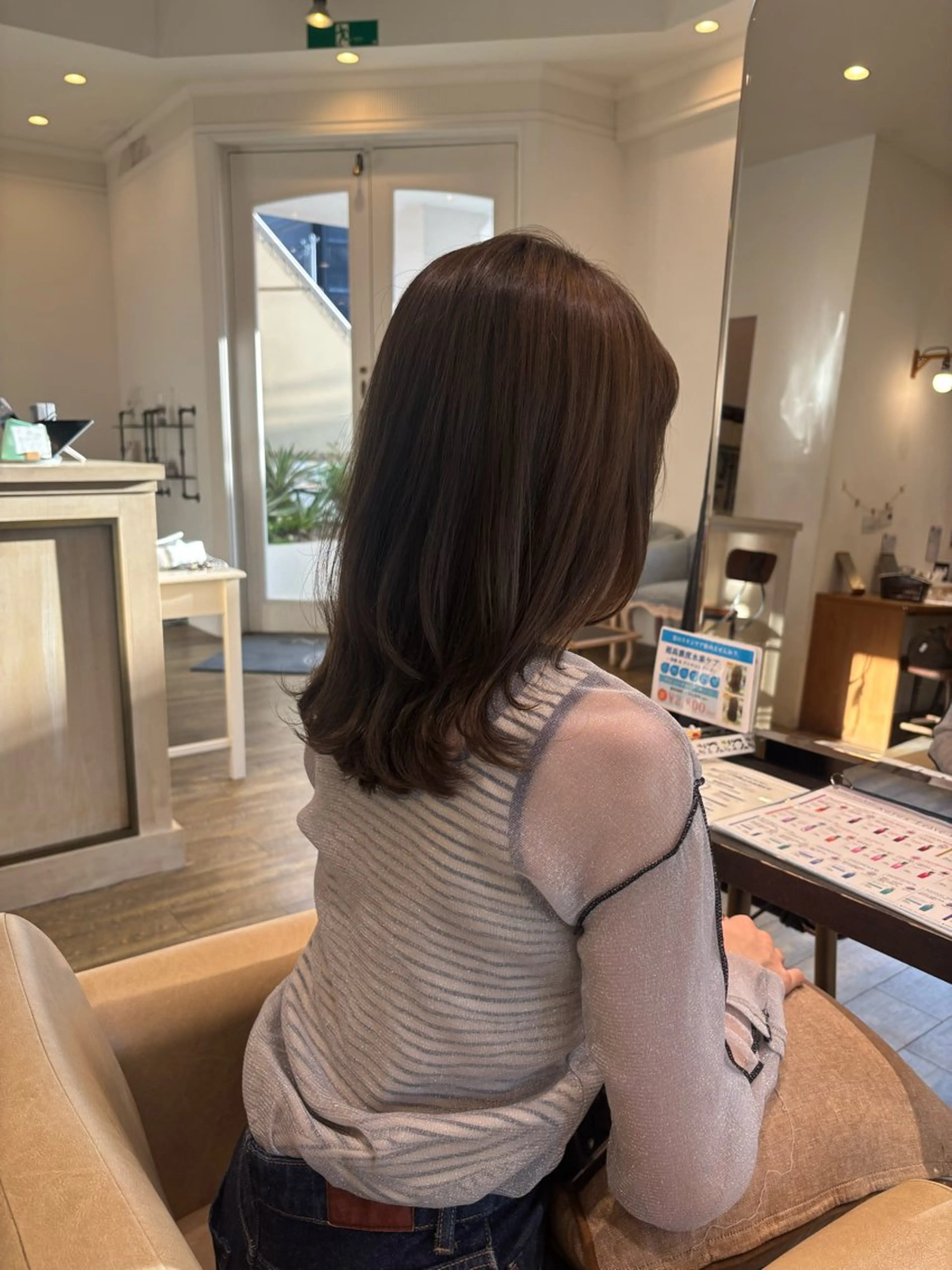 ミディアム レイヤーカット 和泉市/mahae/ 齋藤のヘアスタイル