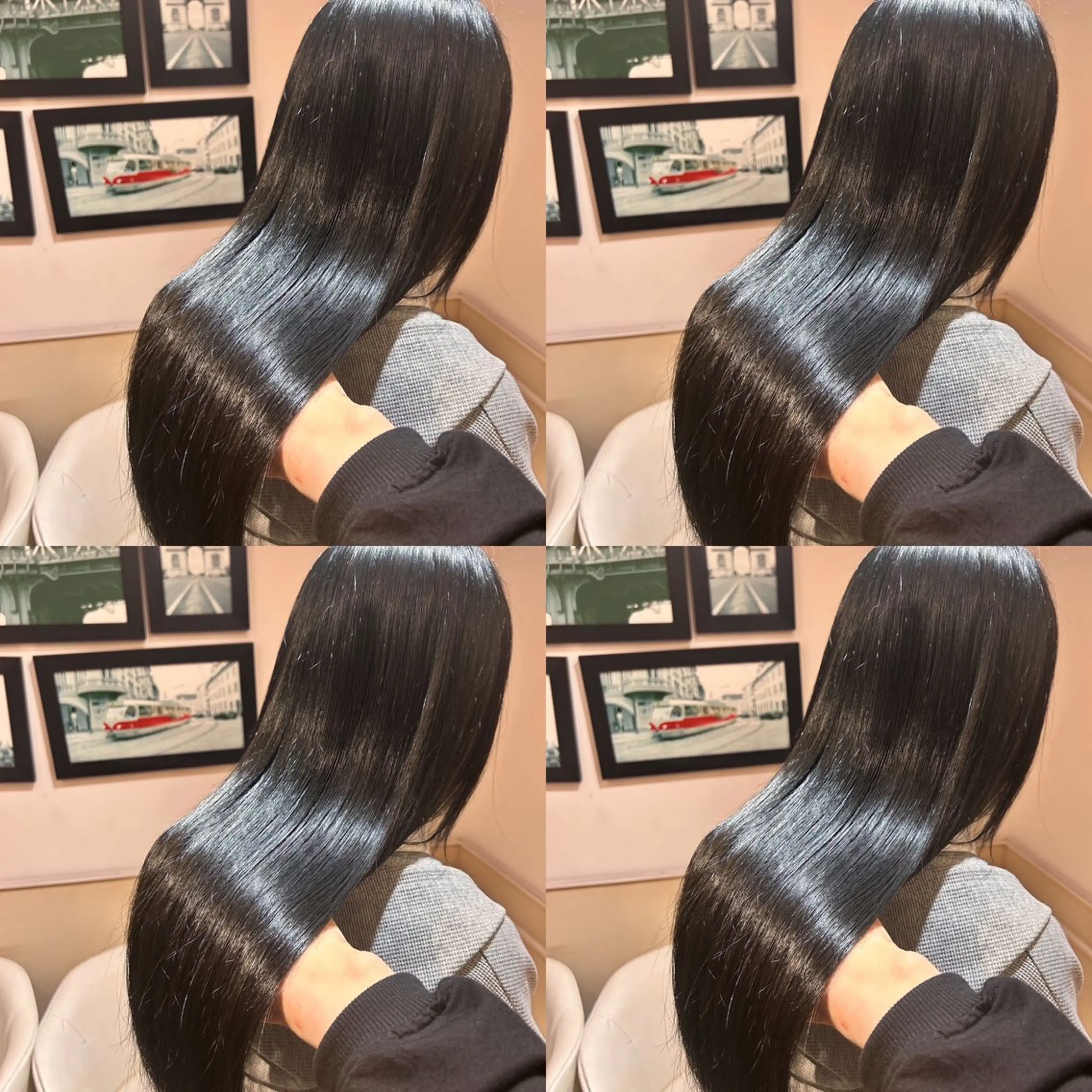 ロング カラー 黒髪 髪質改善 店長✨️韓国ヘア✖️ 髪質改善カラー／純大のヘアスタイル