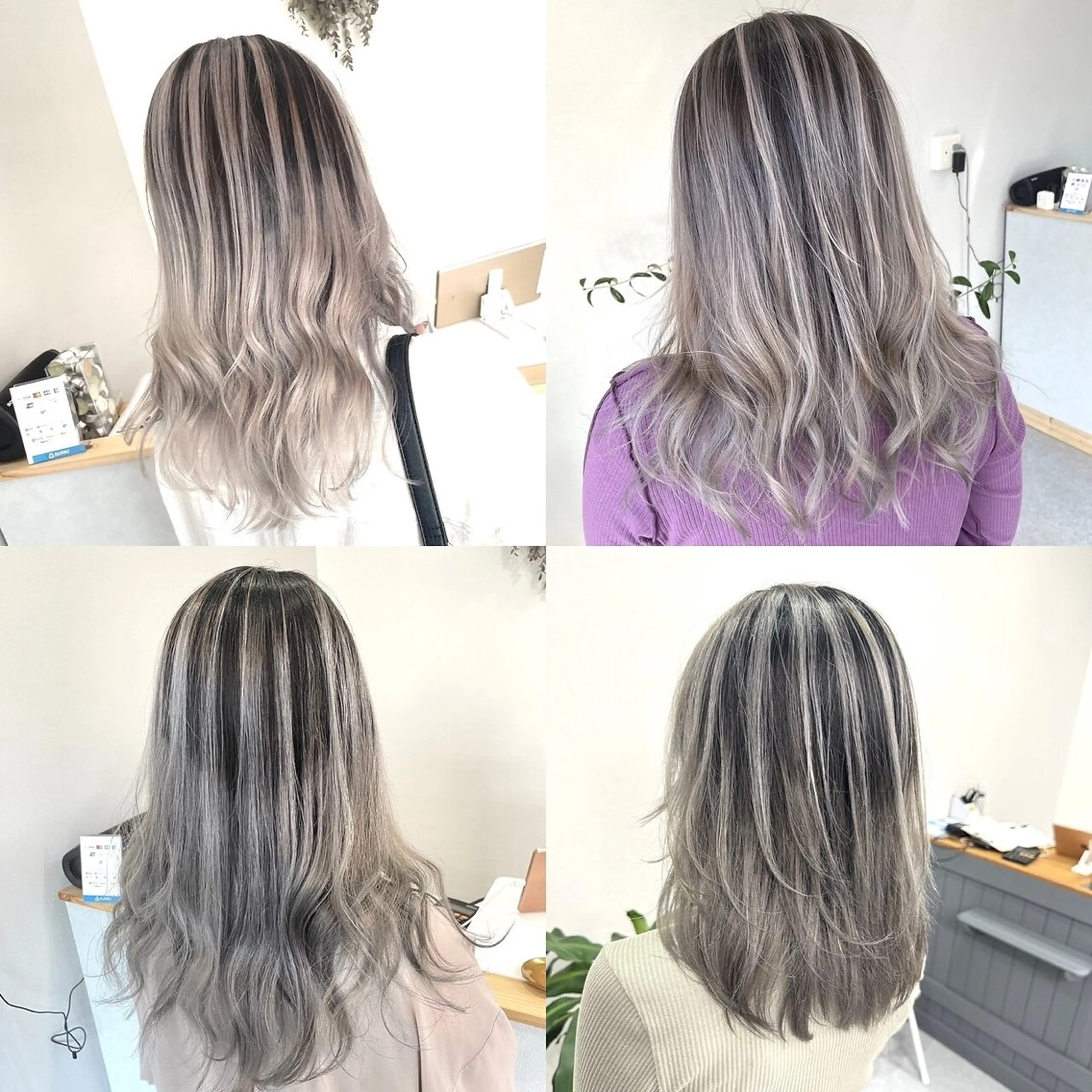 グラデーション、バレイヤージュモデルの写真