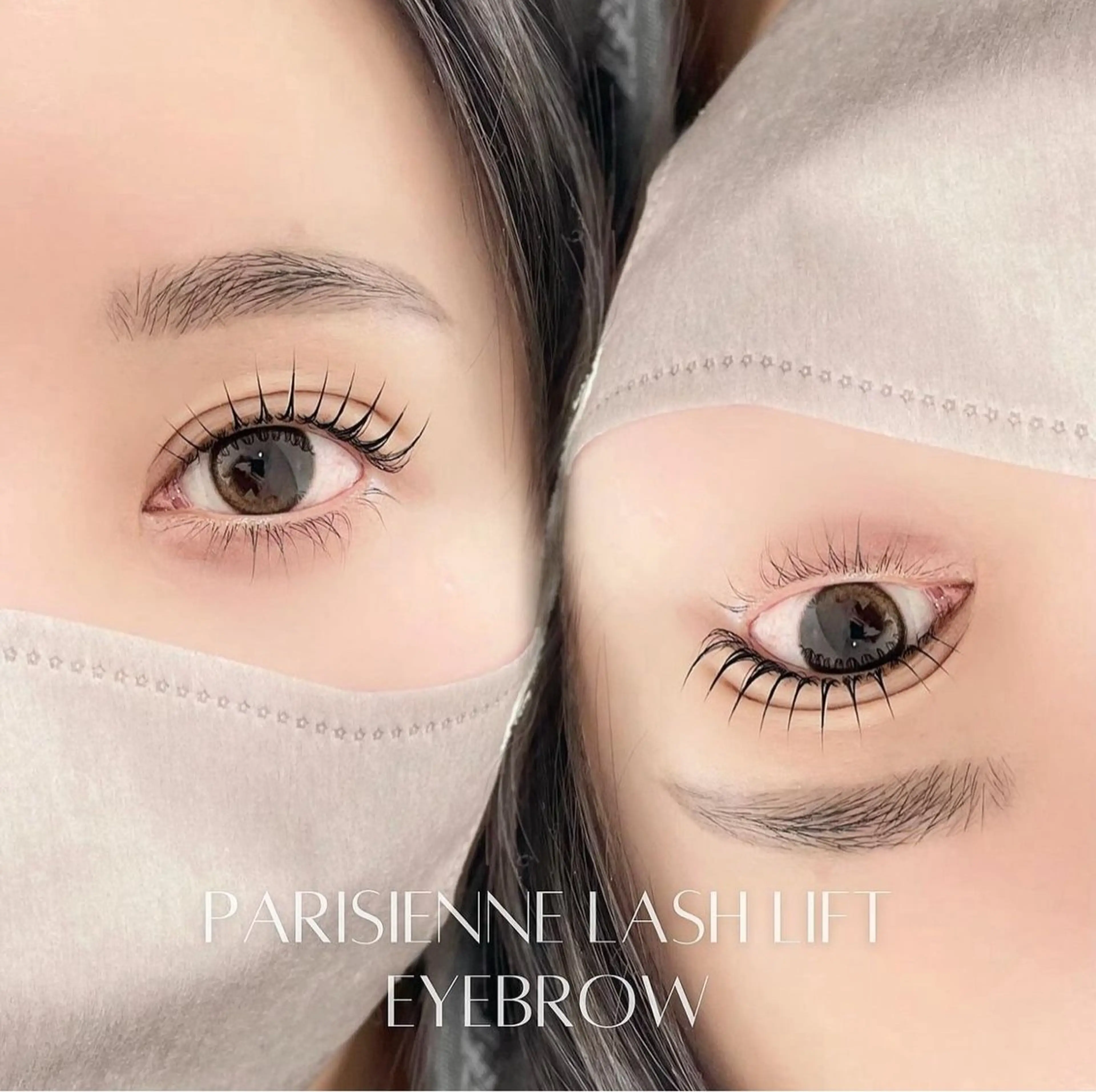 【🦋人気No. 1🦋】美眉スタイリング＋パリジェンヌラッシュリフト/ラッシュリフト＋モチUPコーティング付きの写真